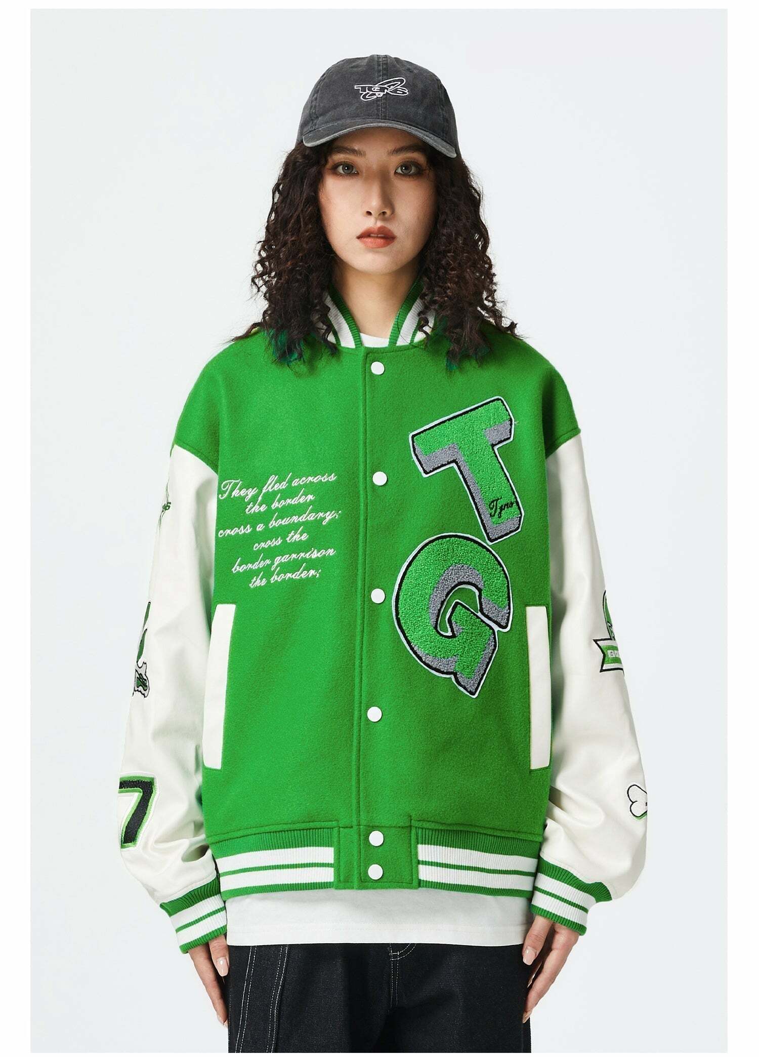 Y2K Grunge Green Jacket - Retro 90s Summer Outfit, Perfect for Y2K Parties & Beach Vibes