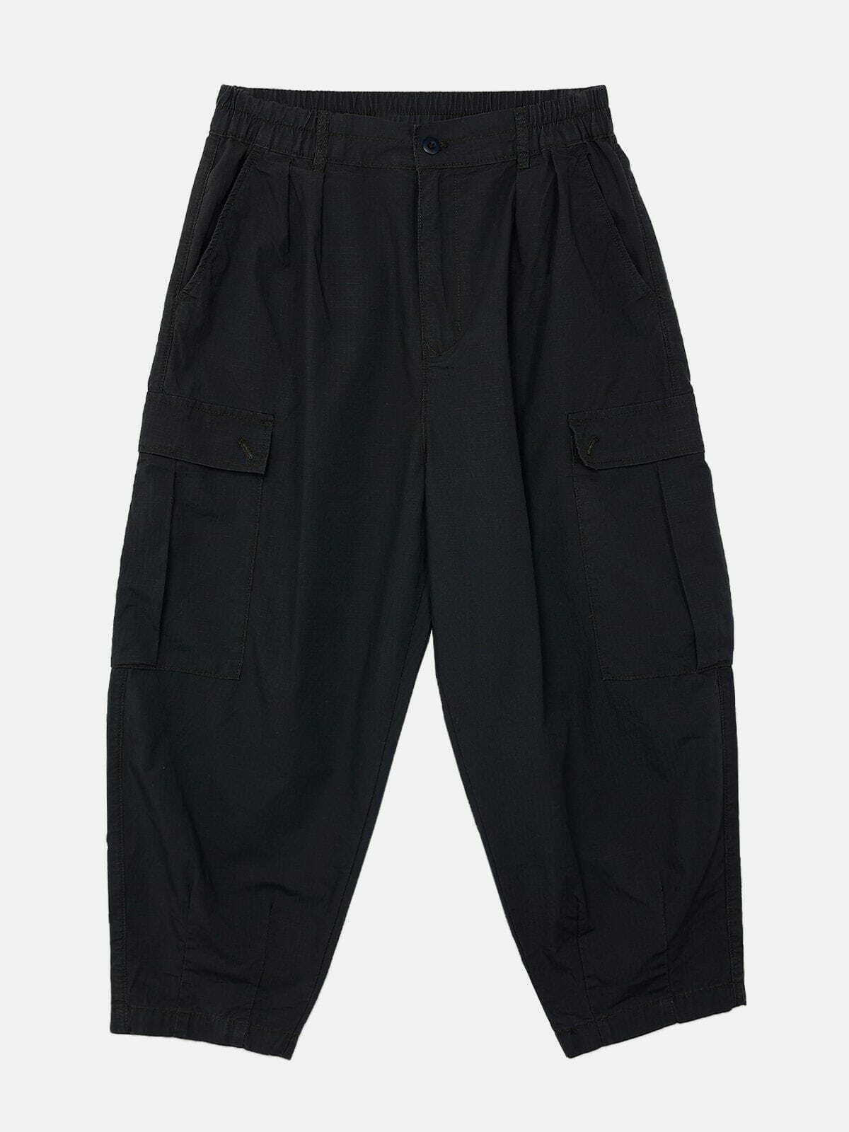 Y2K Grunge Large Pocket Pants - Retro 90s Summer Outfit for Y2K Party & Club Vibes