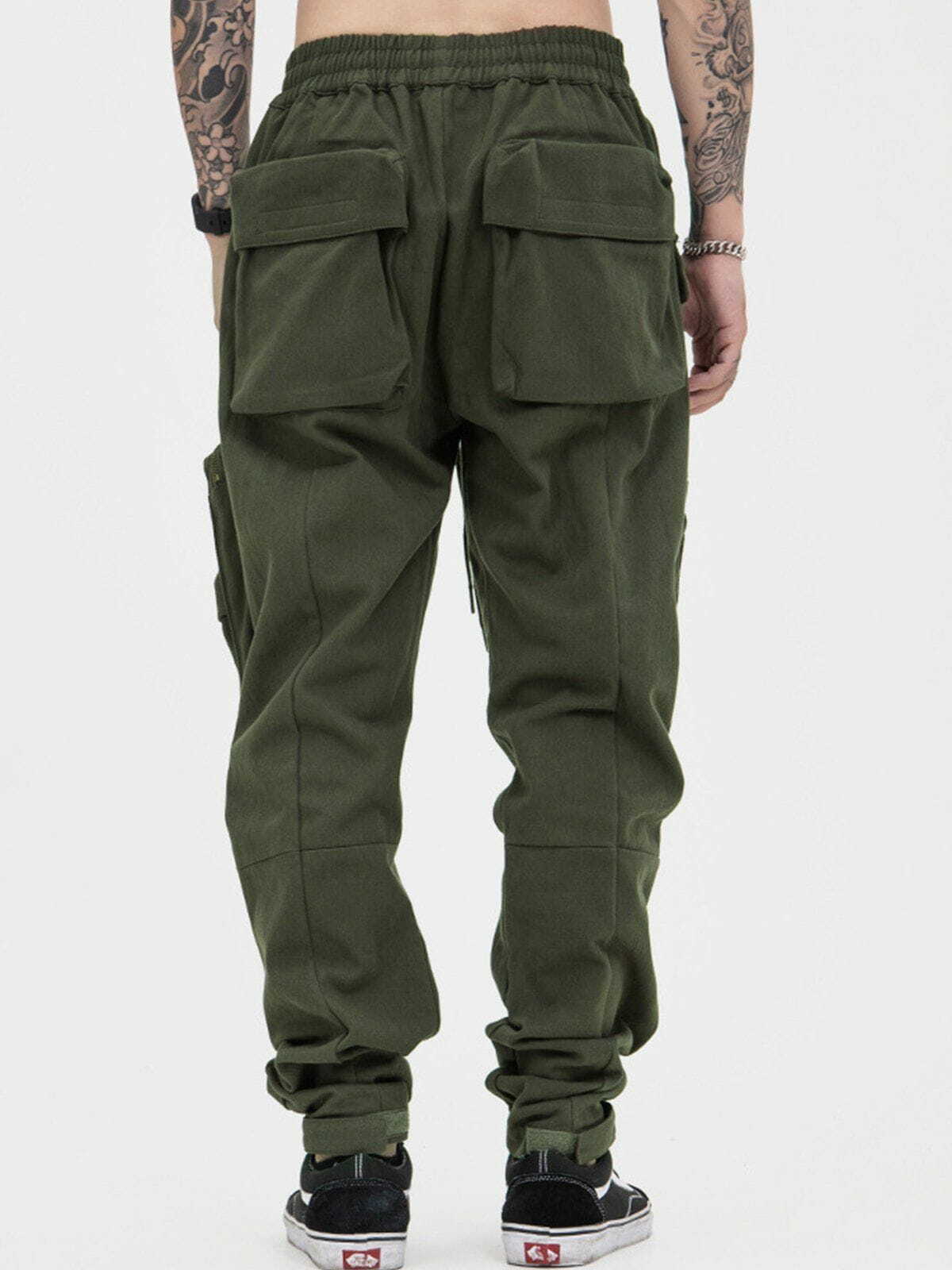 Y2K Grunge Multi Pocket Cargo Pants - Retro 90s Summer Outfit for Y2K Style Lovers