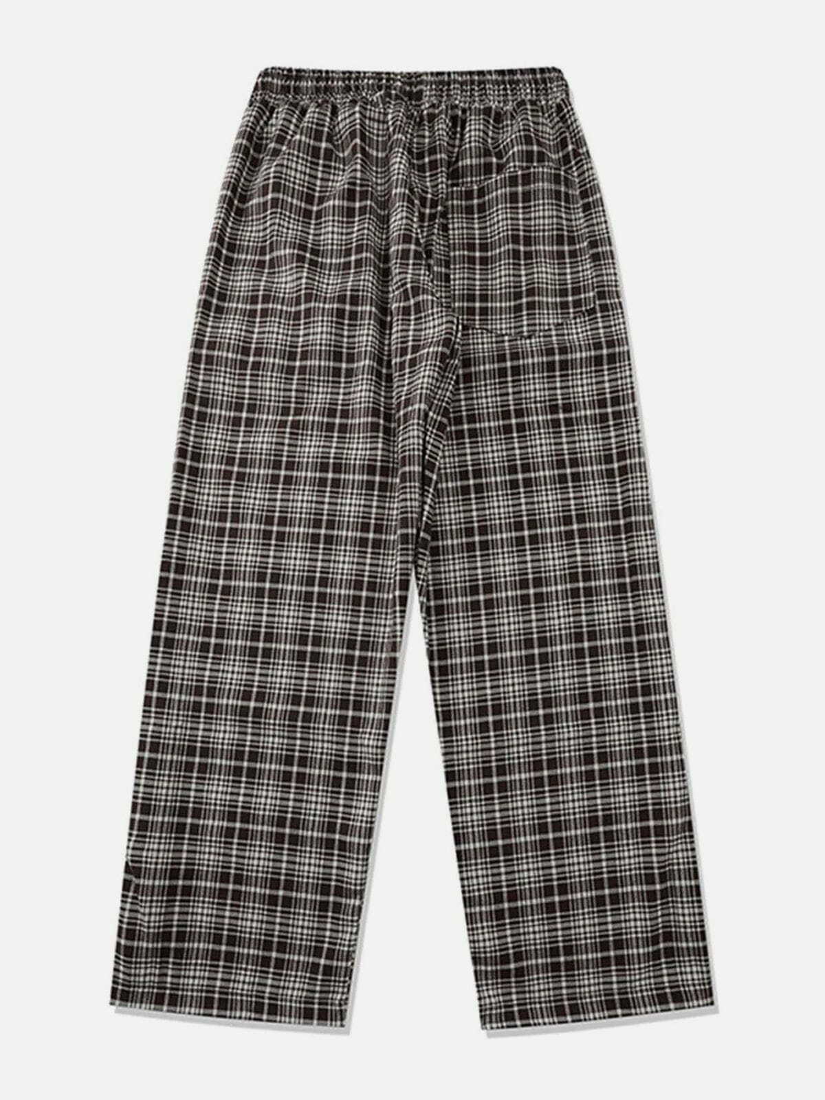 Y2K Grunge Plaid Pants - Retro 90s Summer Outfit, Perfect for Parties & Clubbing