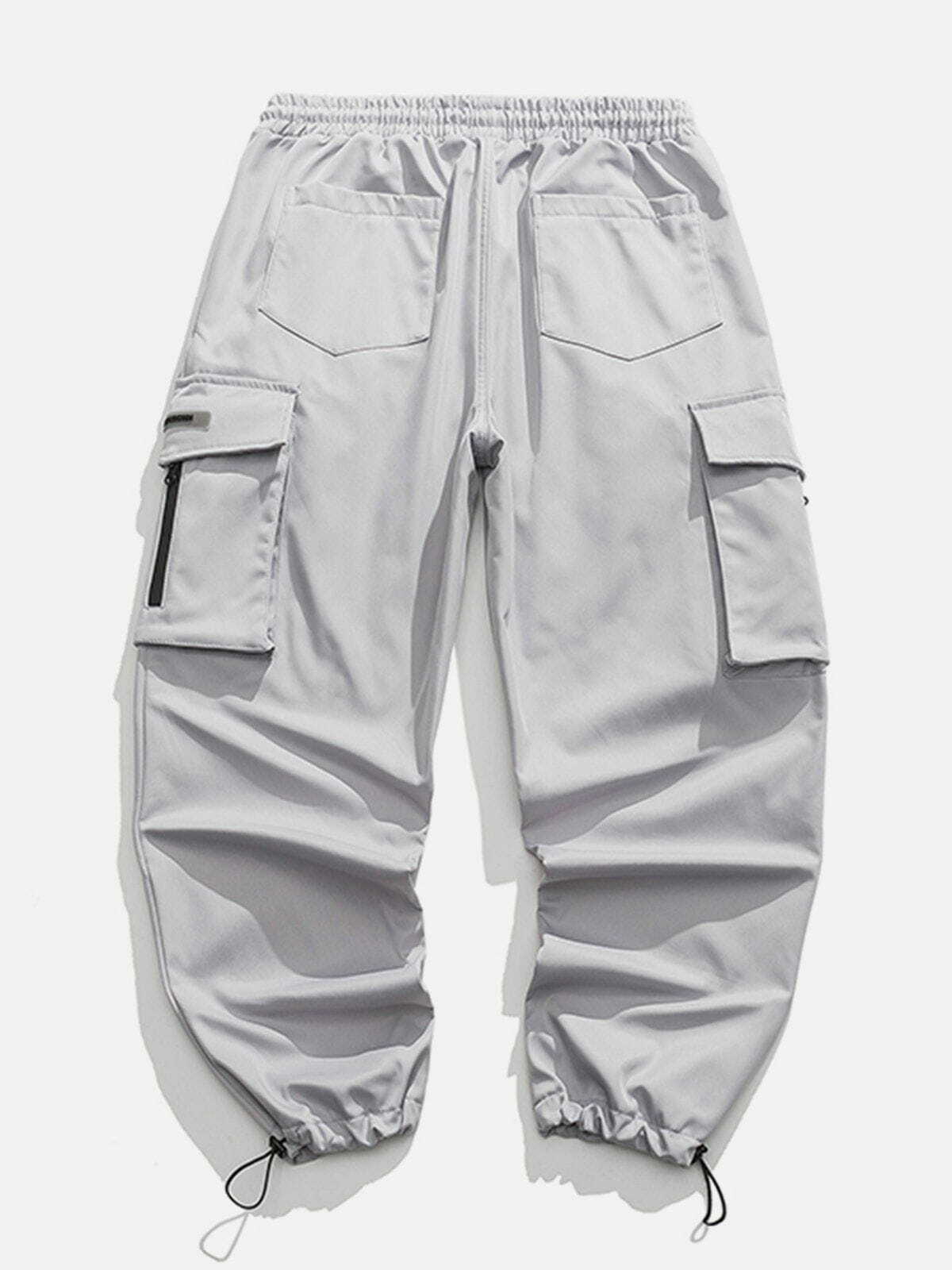 Y2K Grunge Pocket Tapered Cargo Pants - Retro 90s Summer Outfit for Y2K Style Lovers