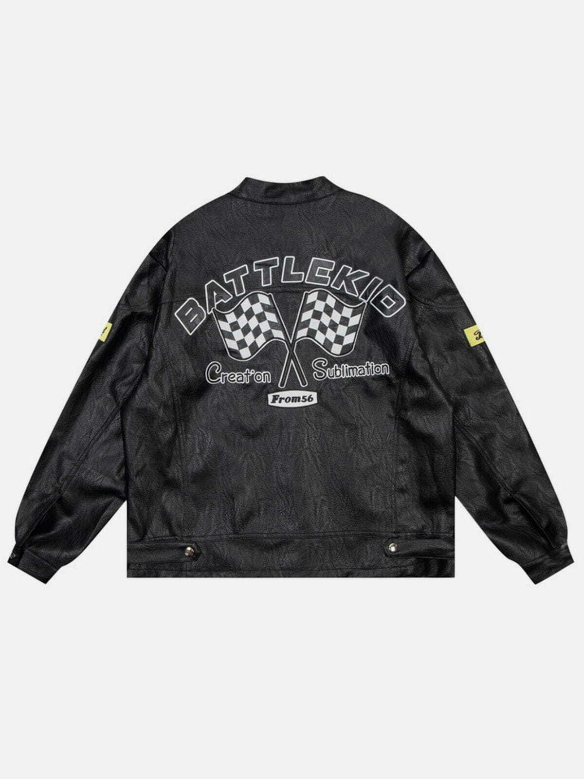 Y2K Grunge Racing Jacket - Retro 90s Fashion for Summer Parties & Club Outfits