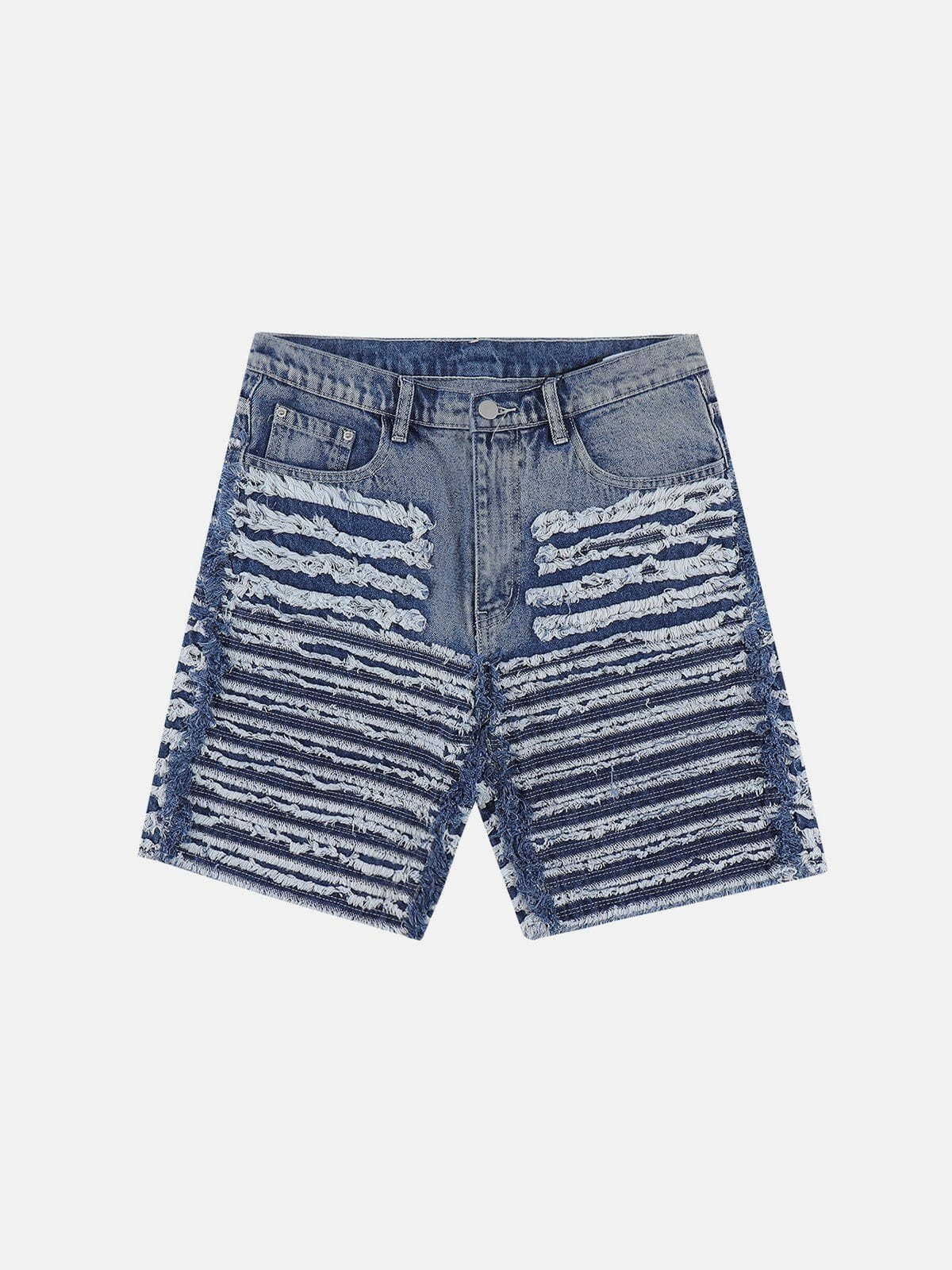 Y2K Grunge Raw Edge Denim Shorts - Retro 90s Summer Outfit for Y2K Style Lovers