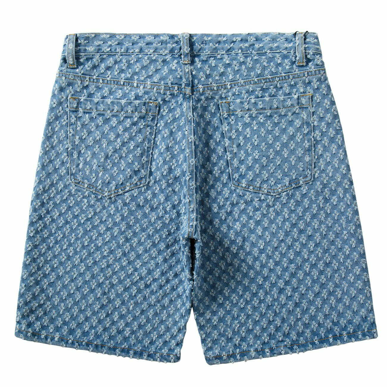 Y2K Grunge Ripped Denim Shorts - Retro 90s Summer Outfit for Y2K Party & Beach Vibes