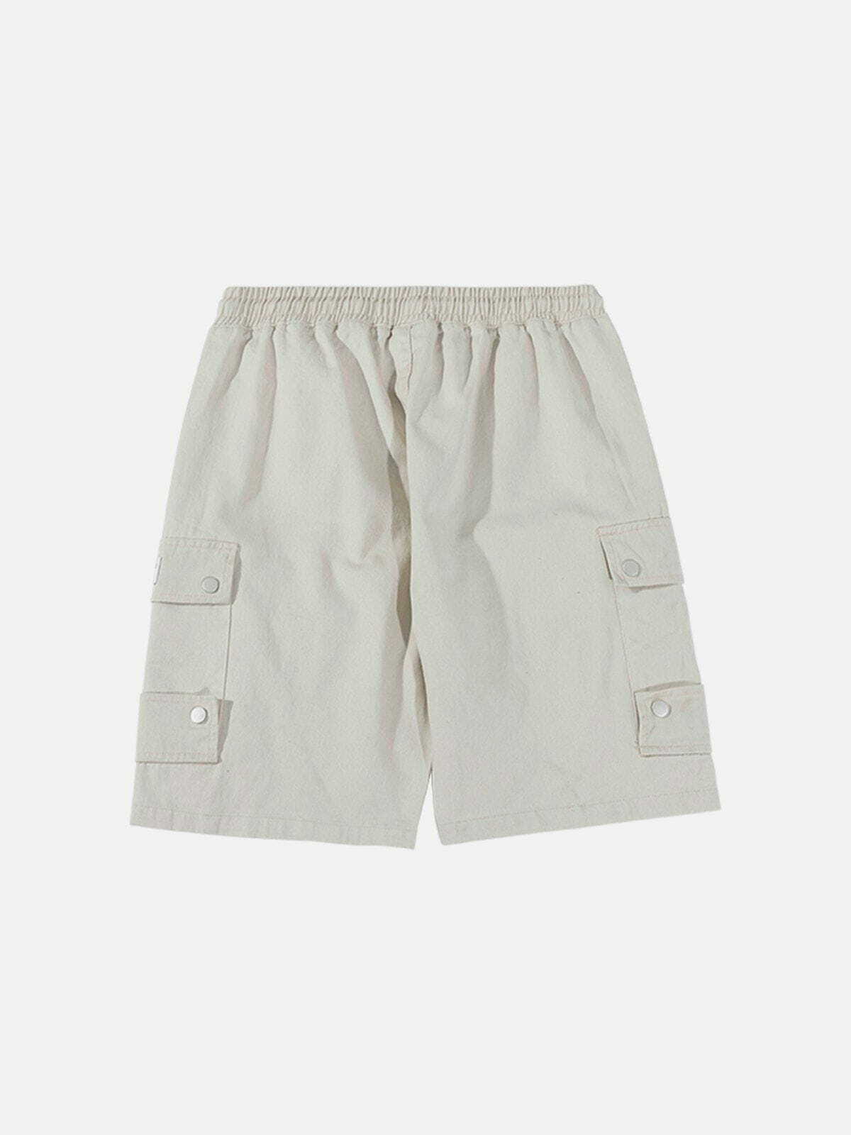 Y2K Grunge Shorts with Discreet Pockets - Retro 90s Summer Outfit for Women