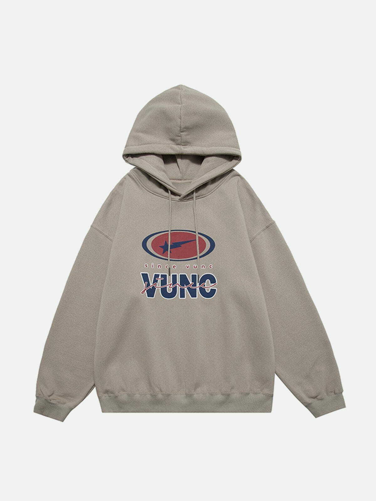 Y2K Grunge Simple Letter Print Hoodie - Retro 90s Summer Outfit for Y2K Vibes