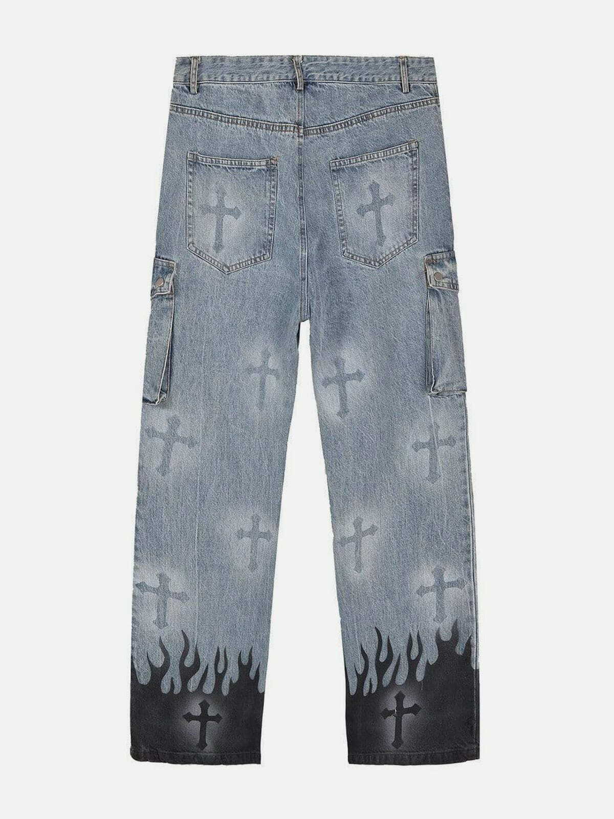 Y2K Grunge Slim Jeans - Retro 90s Fashion, Perfect for Summer Outfits & Party Looks