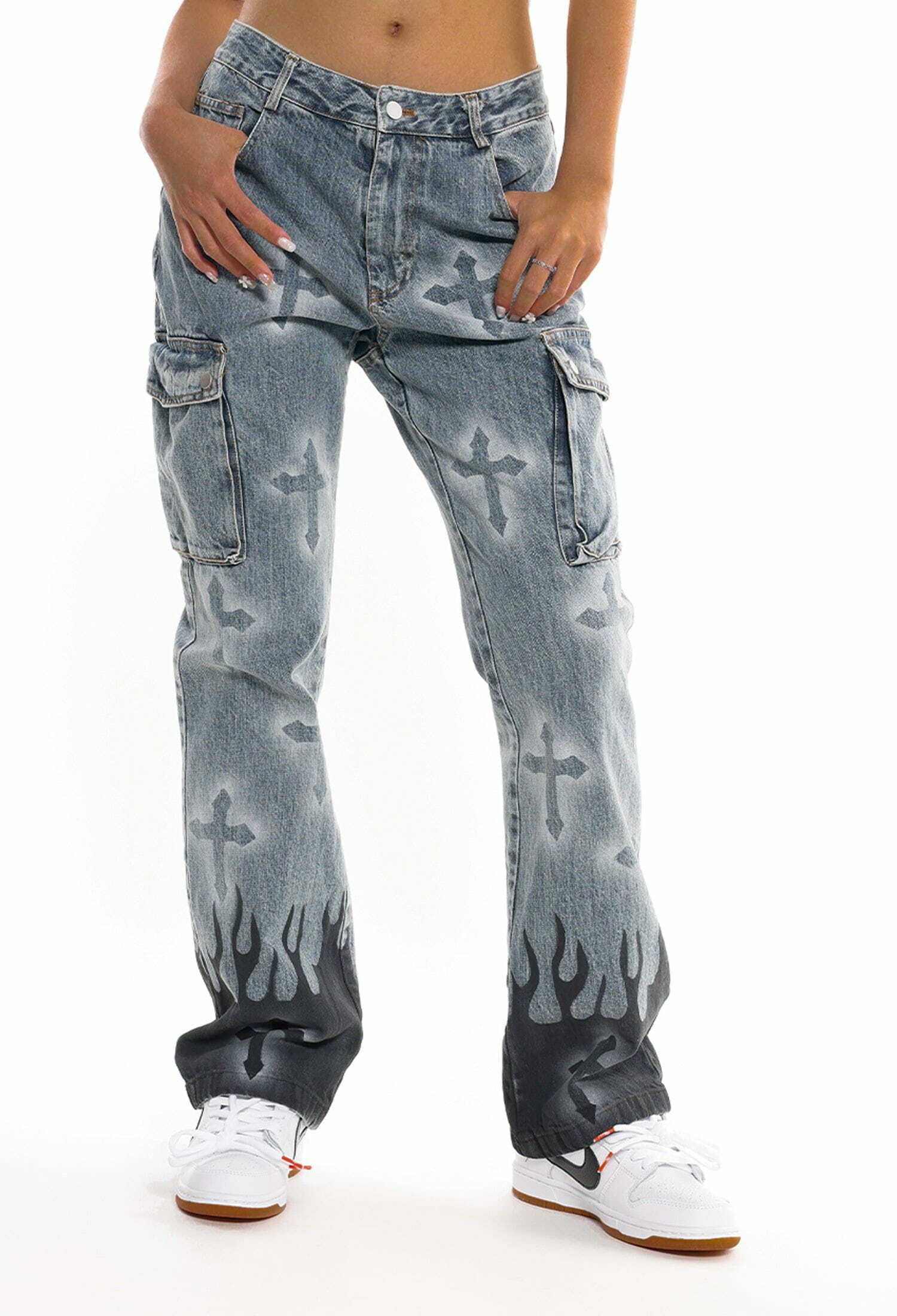 Y2K Grunge Slim Jeans - Retro 90s Fashion, Perfect for Summer Outfits & Party Looks