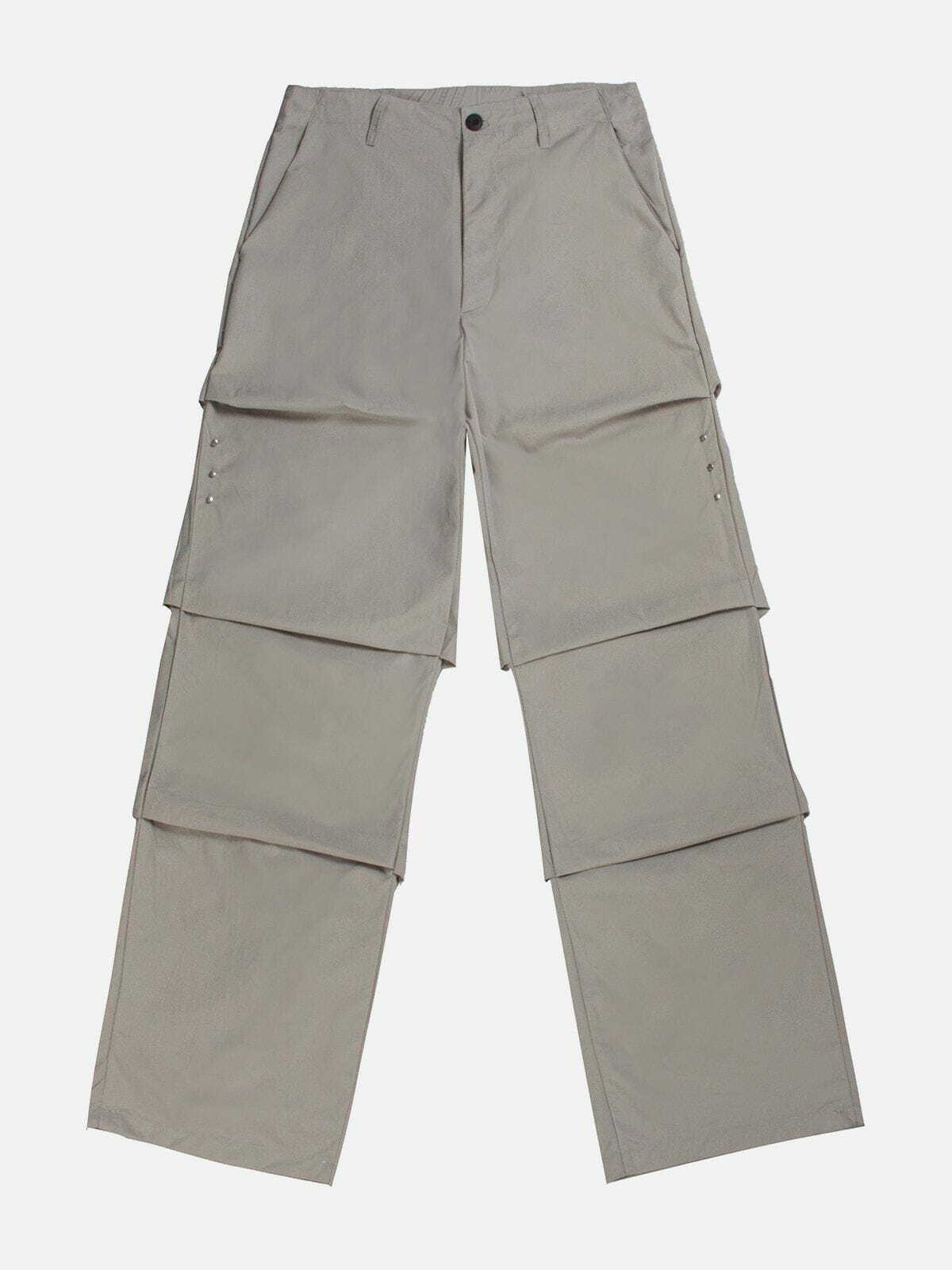 Y2K Grunge Stacking Cargo Pants - Retro 90s Summer Outfit for Y2K Party & Club Vibes