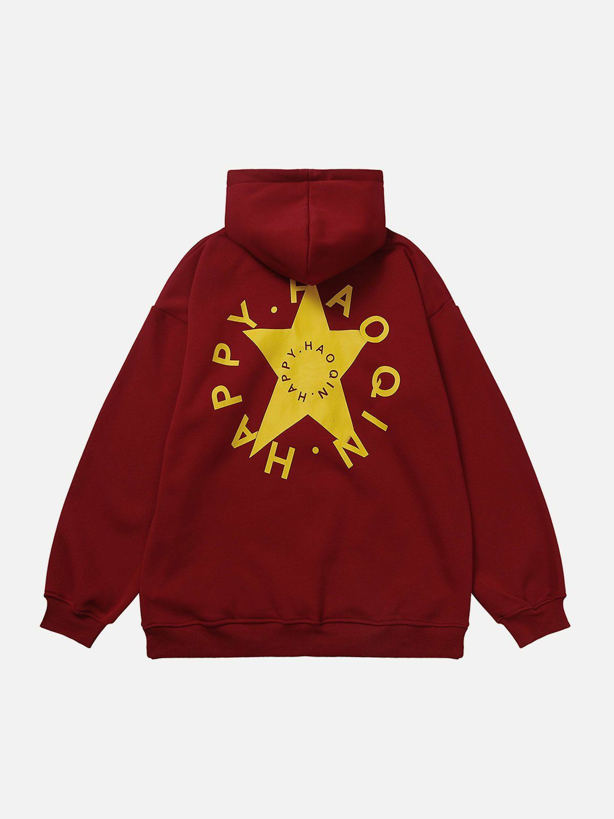 Y2K Grunge Star Ring Letter Print Hoodie - Retro 90s Fashion for Summer Outfits