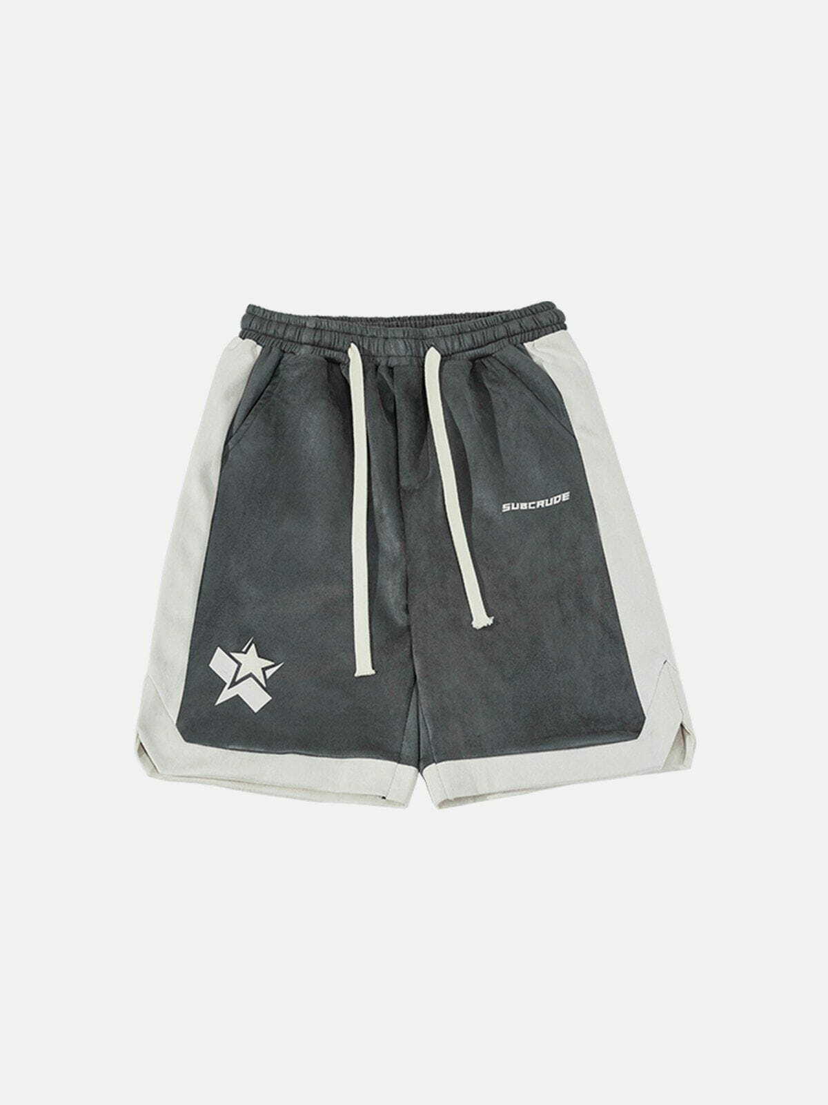 Y2K Grunge Star Shorts - Retro 90s Summer Outfit for Parties & Beach Vibes