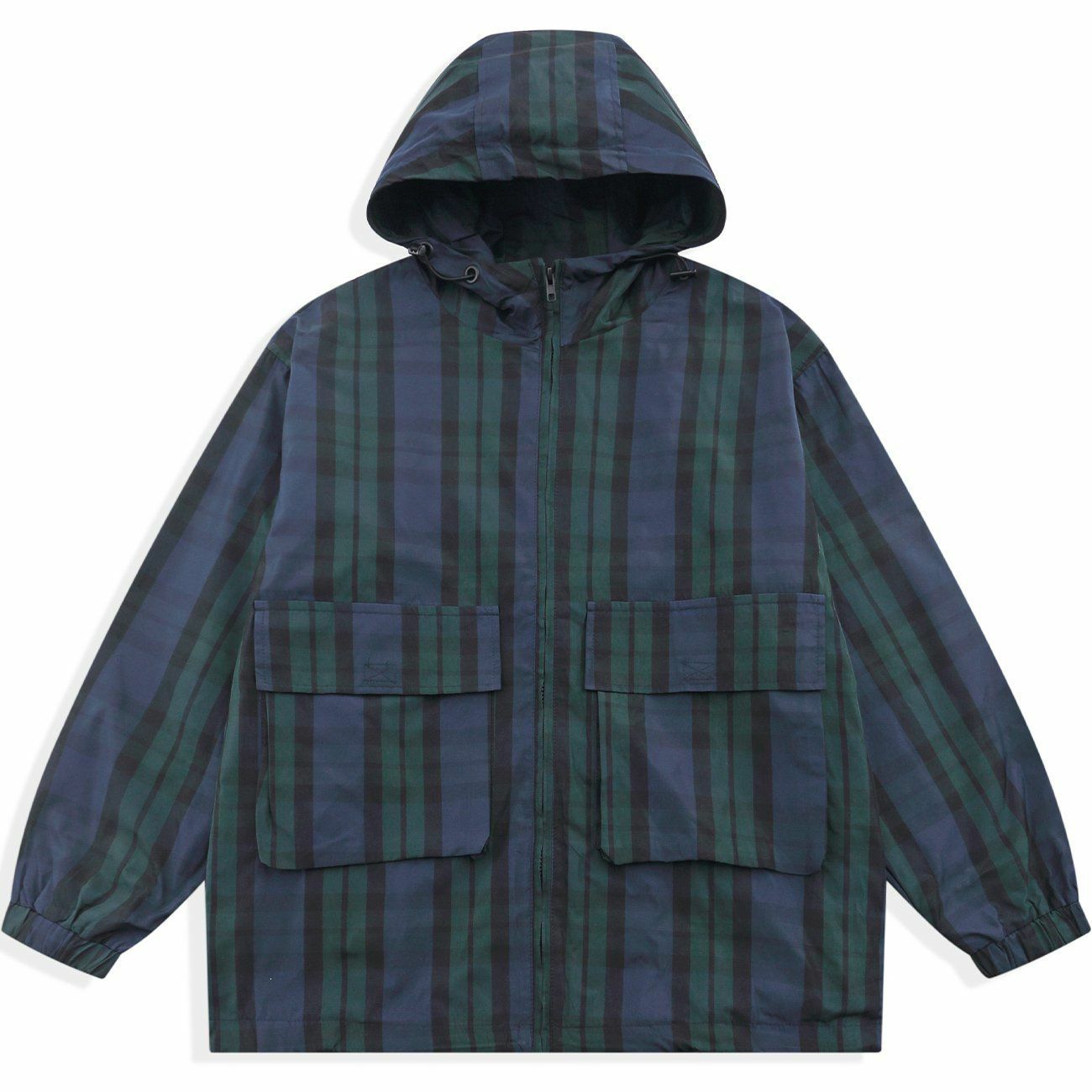 Y2K Grunge Stripe Hooded Jacket - Retro 90s Summer Outfit for Y2K Party & Club Looks