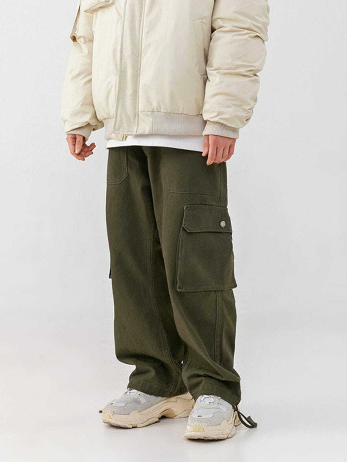 Y2K Grunge Tuckable Leg Cargo Pants - Retro 90s Summer Outfit for Y2K Style Lovers