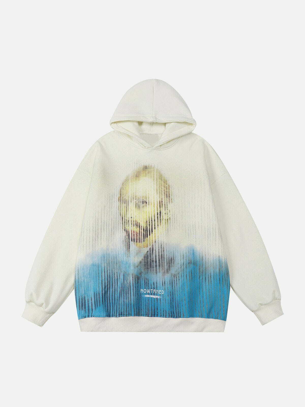 Y2K Grunge Van Gogh Print Hoodie - Retro 90s Summer Outfit for Y2K Party Vibes