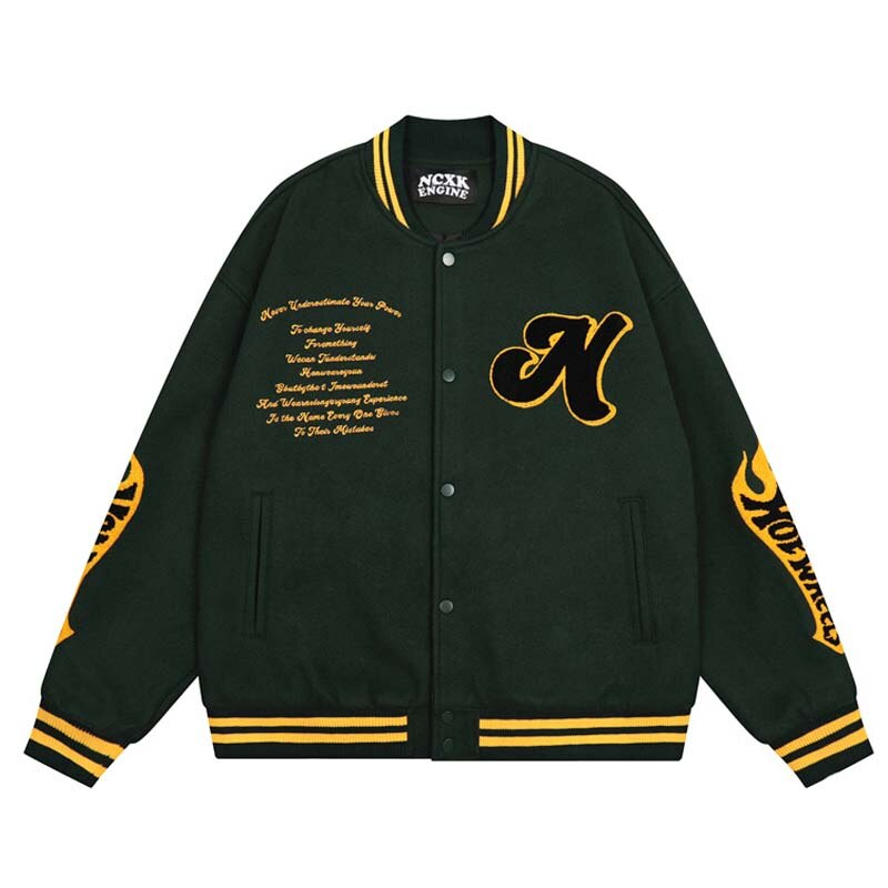 Y2K Grunge Varsity Jacket - Retro 90s Fashion for Summer Parties & Club Outfits