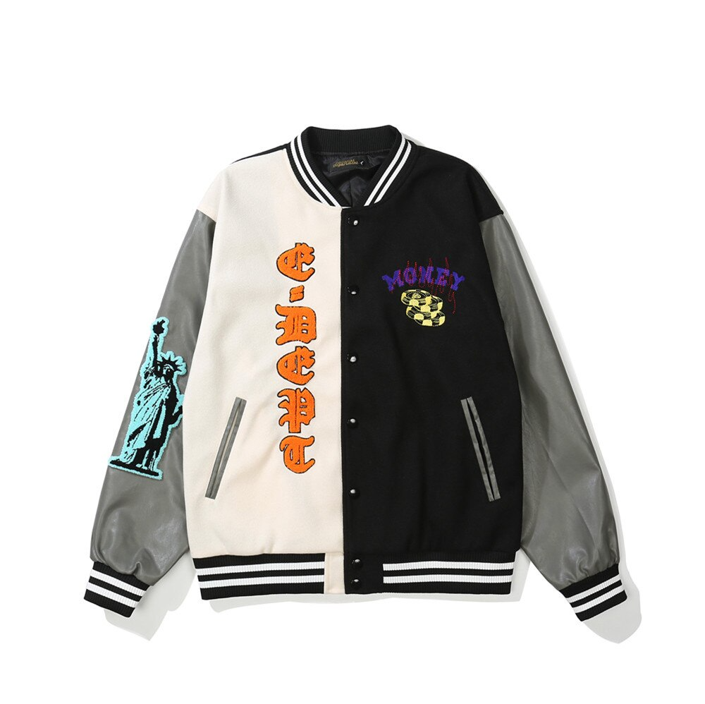 Y2K Grunge Varsity Jacket - Retro 90s Fashion for Summer Parties & Outfits