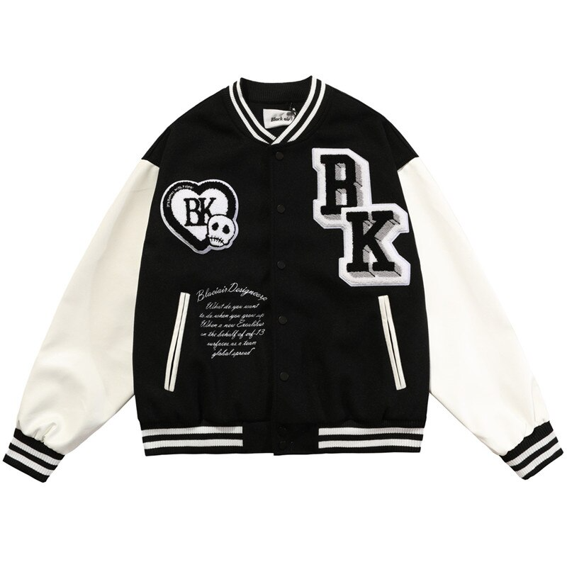 Y2K Grunge Varsity Jacket - Retro 90s Summer Outfit for Y2K Party & Club Vibes