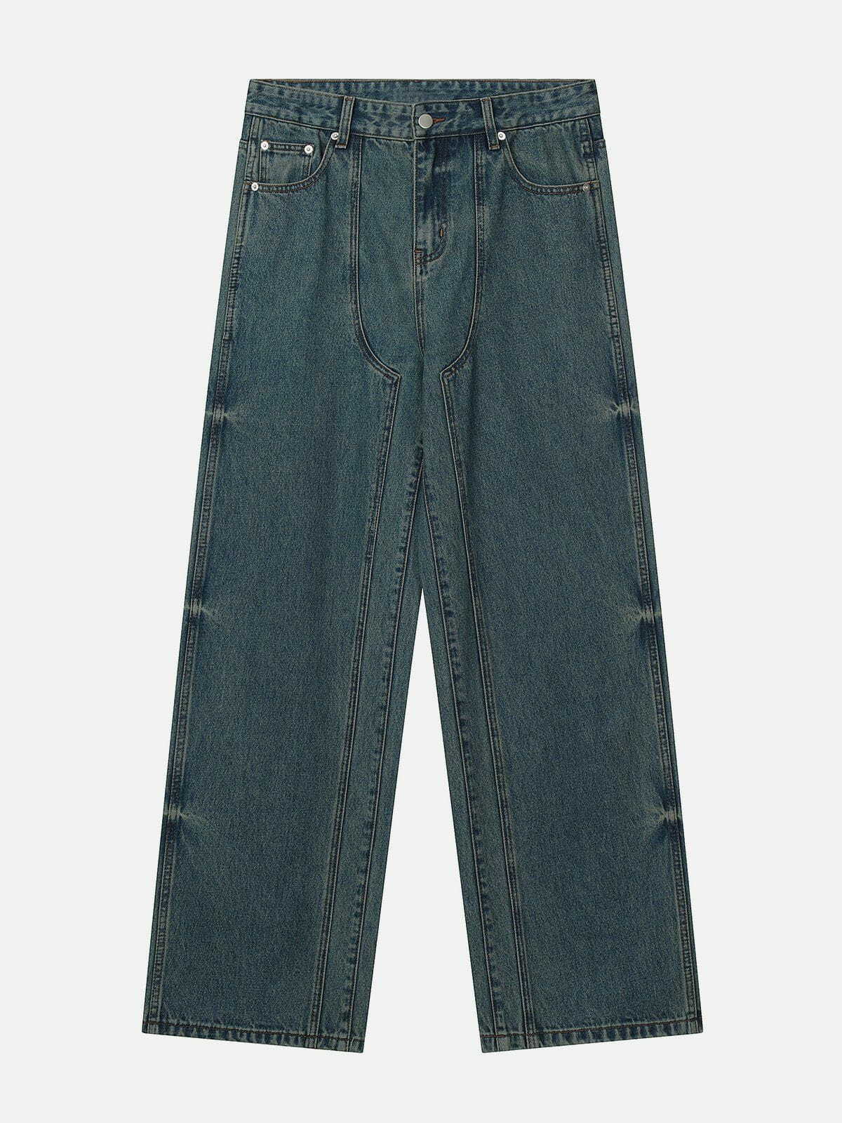 Y2K Grunge Washed Jeans: Retro 90s Summer Outfit for Parties & Casual Looks