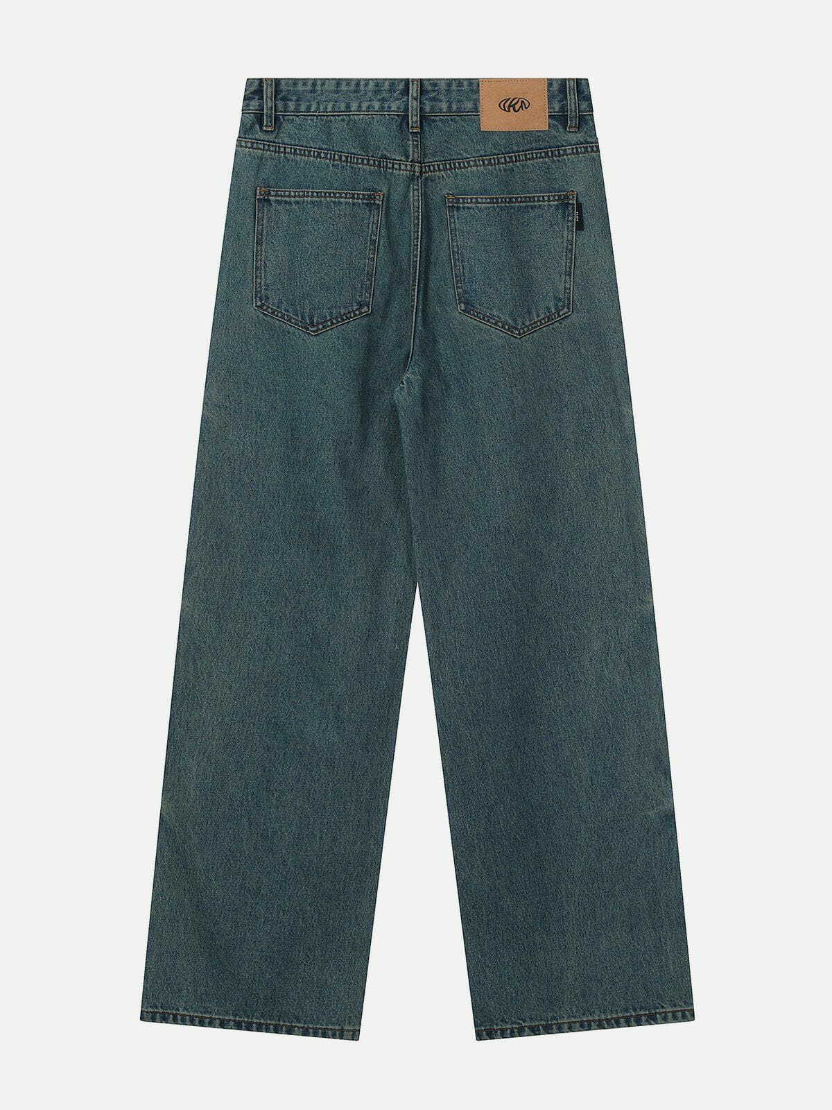 Y2K Grunge Washed Jeans: Retro 90s Summer Outfit for Parties & Casual Looks