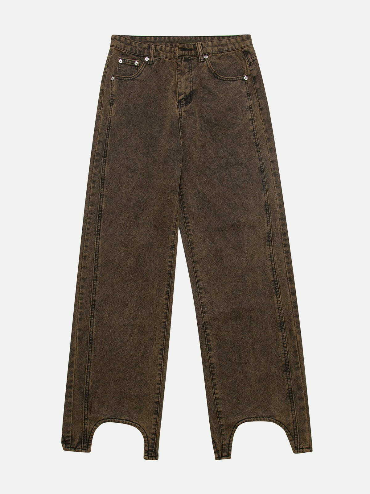 Y2K Grunge Wide Leg Jeans - Retro 90s Summer Outfit, Perfect for Y2K Party & Club Looks