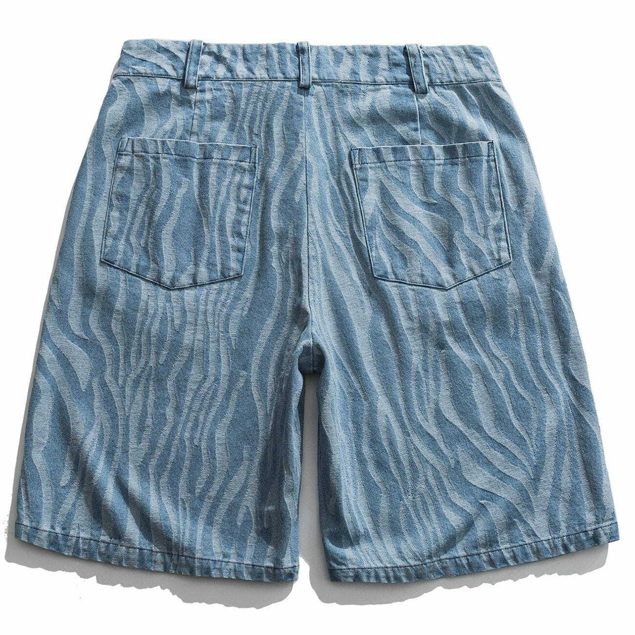 Y2K Grunge Zebra Drawstring Shorts - Retro 90s Summer Outfit for Y2K Party Vibes