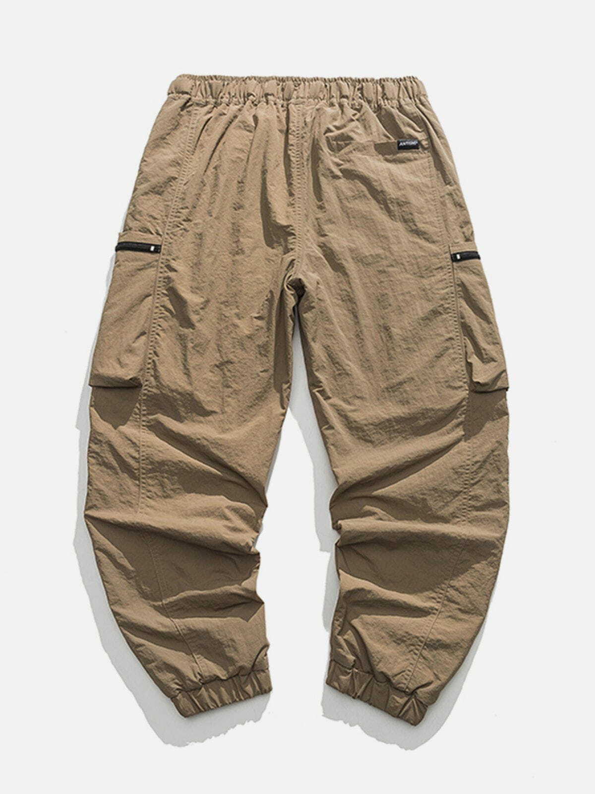 Y2K Grunge Zip-Up Pocket Cargo Pants - Retro 90s Summer Outfit for Y2K Style Lovers