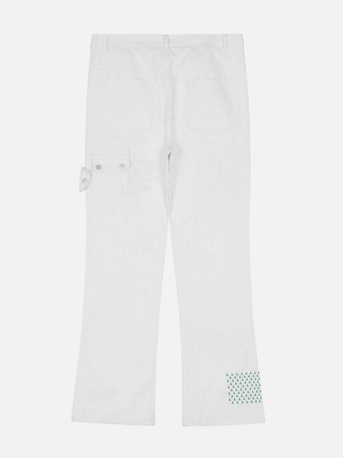 Y2K Hand Embroidery Cargo Pants - Retro 90s Grunge Outfit for Summer Parties & Festivals