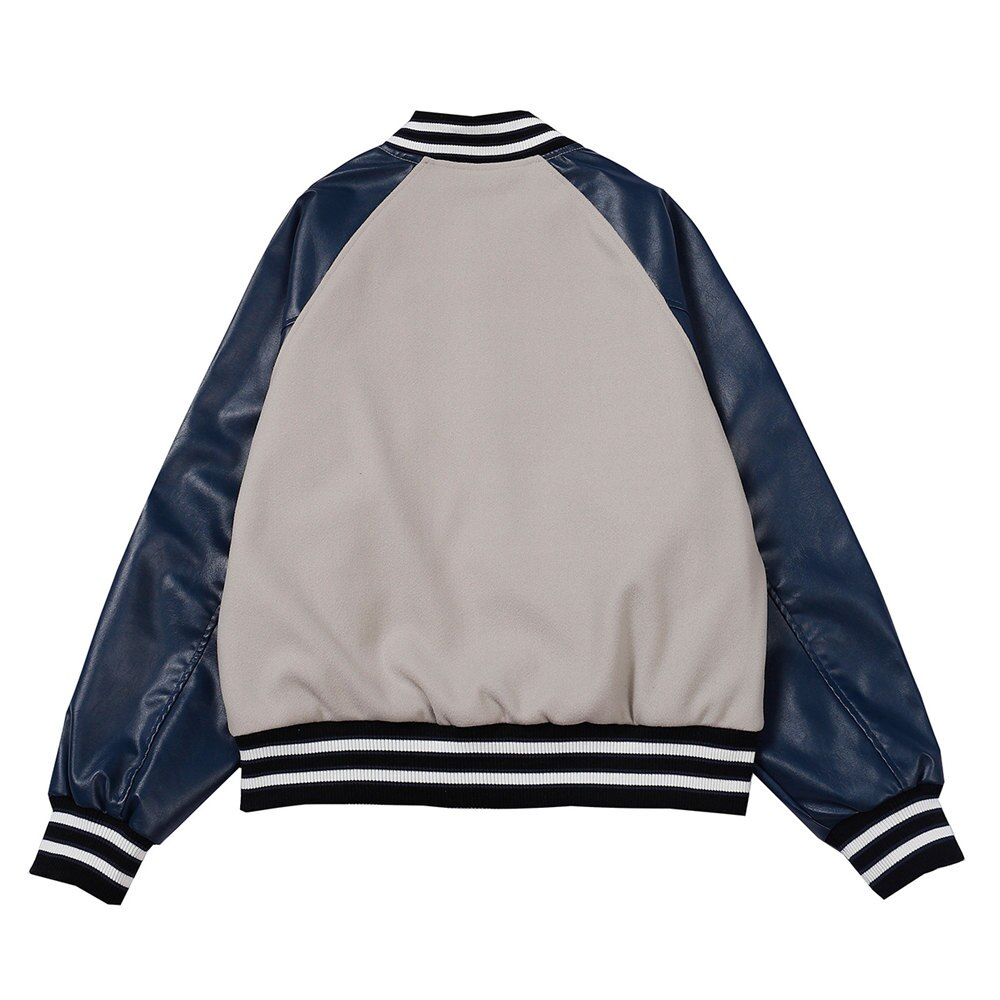 Y2K Ivory Baseball Jacket - Retro 90s Grunge Outfit for Summer Parties & Casual Looks