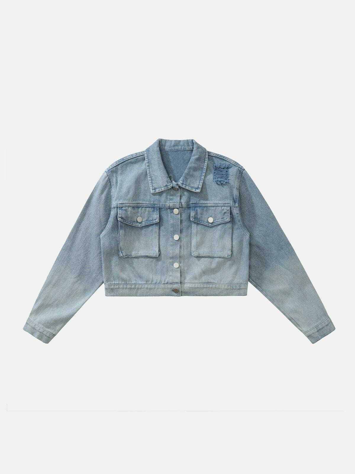 Y2K Letter Patch Jacket - Retro 90s Grunge Outfit for Summer Parties & Clubbing