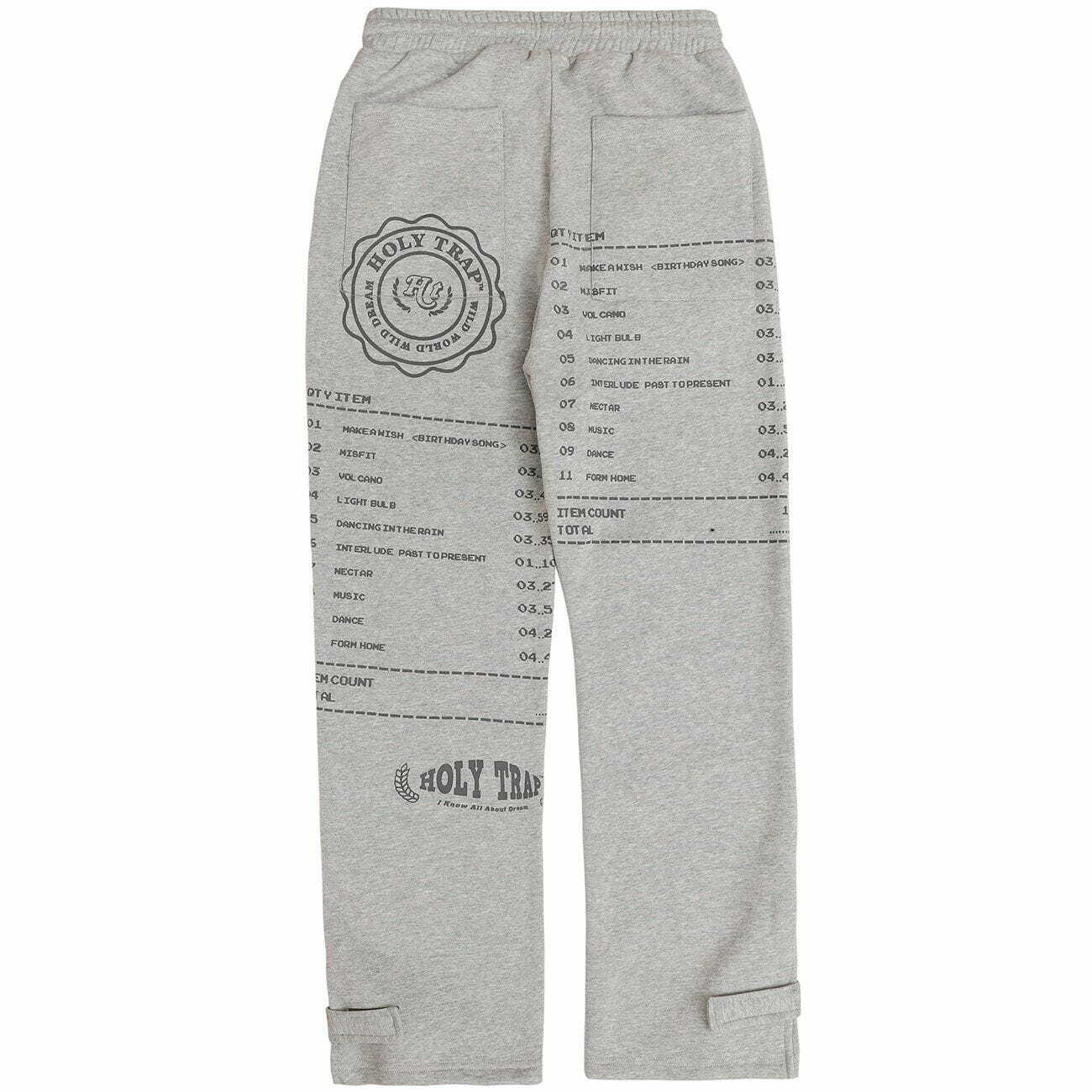 Y2K Letter Print Sweatpants - Retro 90s Grunge Outfit for Summer Parties & Casual Wear