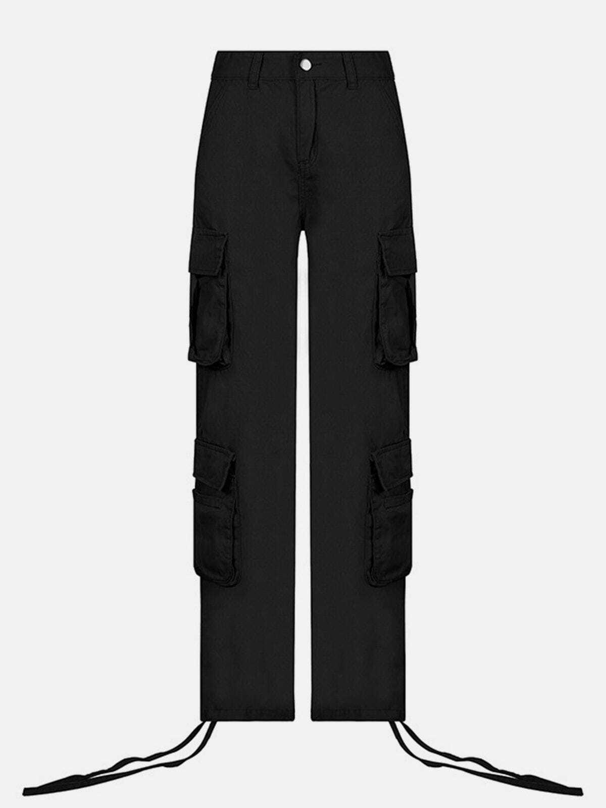 Y2K Low Waist Cargo Pants - Retro 90s Grunge Style for Summer Outfits & Party Looks