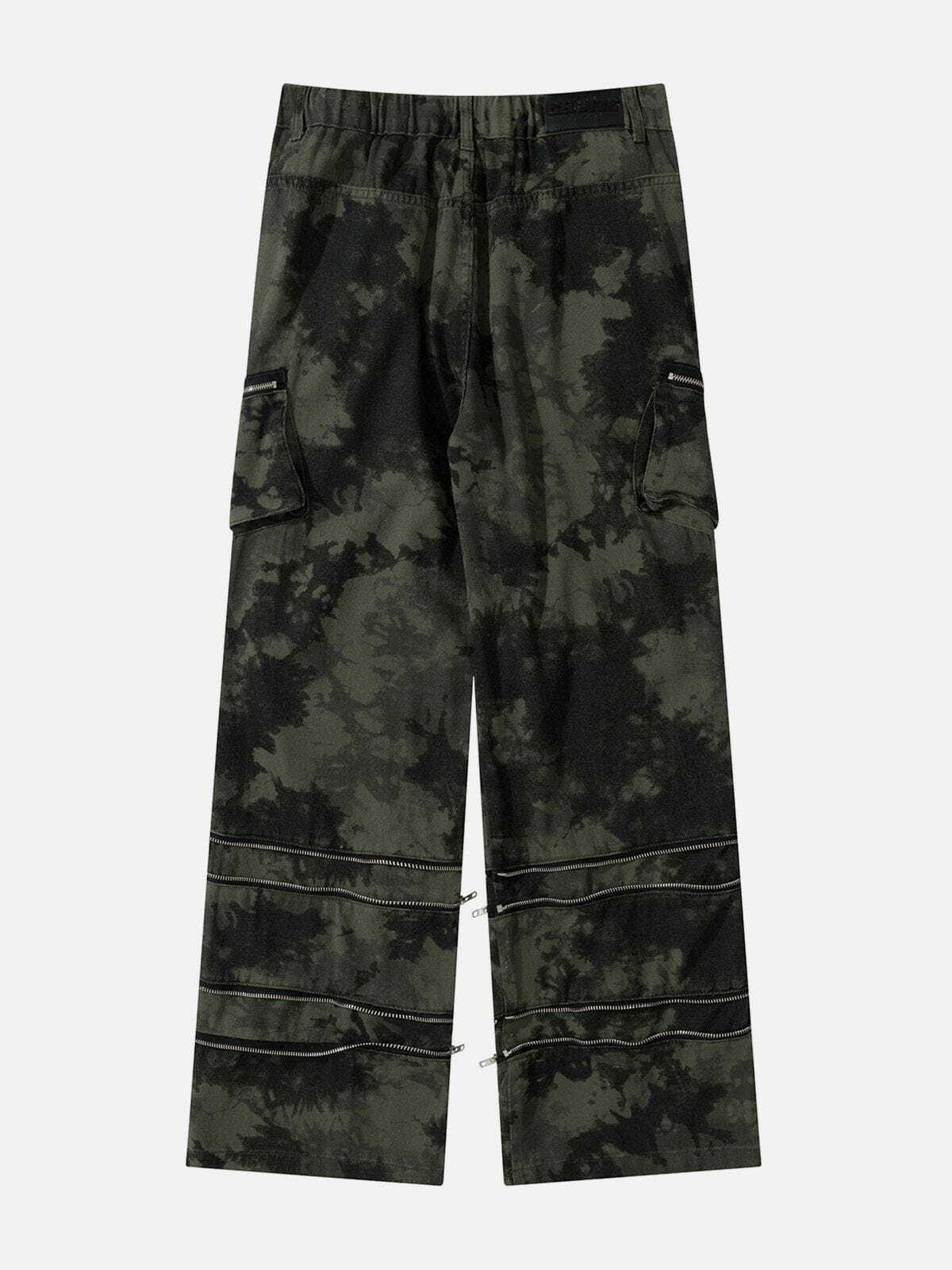 Y2K Multi-Pocket Camouflage Cargo Pants - Retro 90s Grunge Summer Outfit Essential