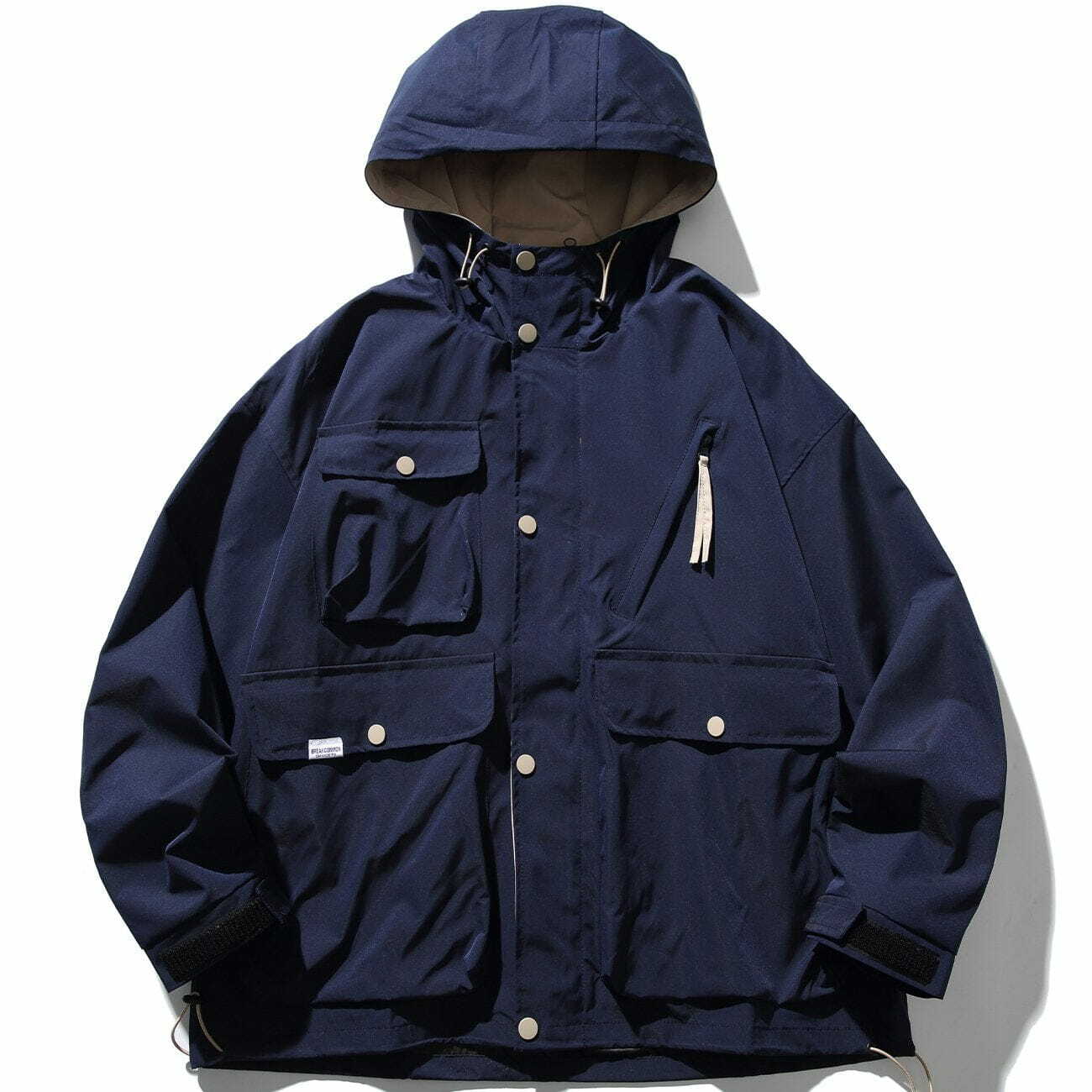 Y2K Multi-Pocket Cargo Hooded Jacket - Retro 90s Grunge Summer Outfit Essential