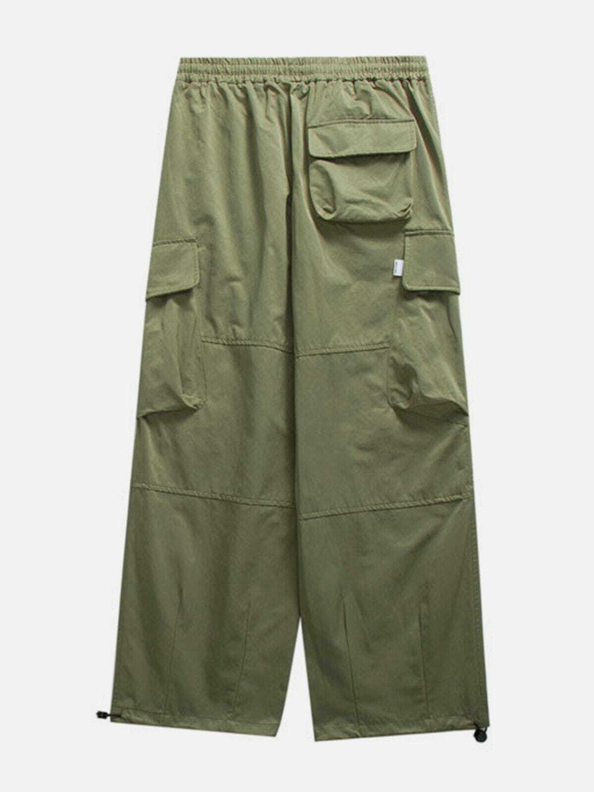 Y2K Multi-Pocket Cargo Pants - Retro 90s Grunge Outfit for Summer Parties & Festivals