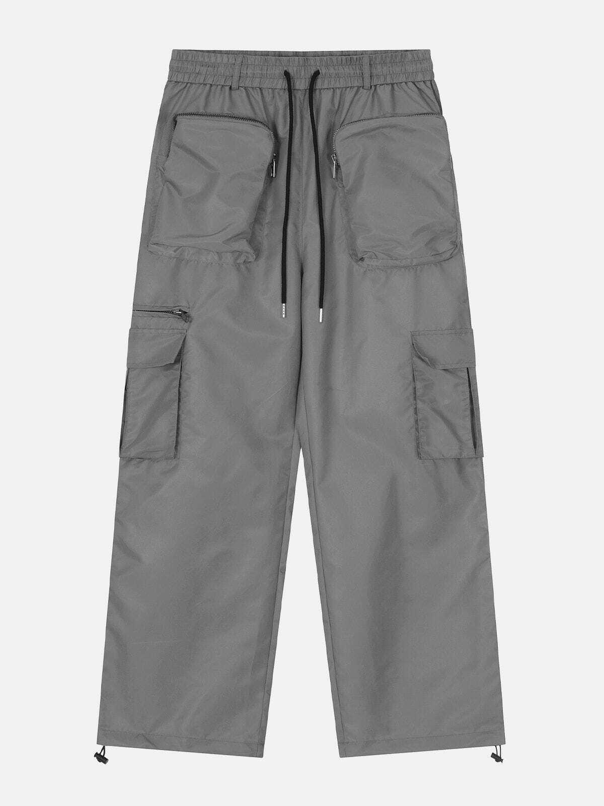 Y2K Multi-Pocket Cargo Pants - Retro 90s Grunge Outfit for Summer Parties & Festivals