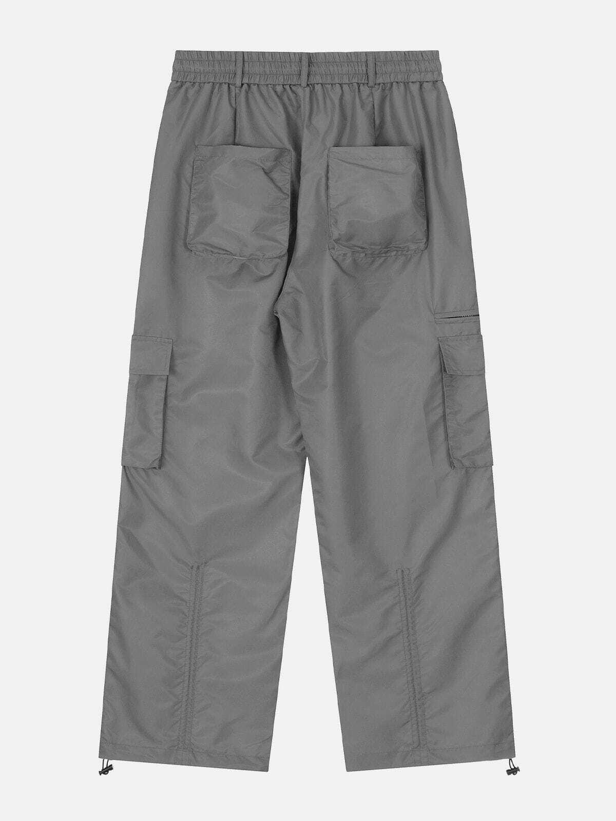 Y2K Multi-Pocket Cargo Pants - Retro 90s Grunge Outfit for Summer Parties & Festivals