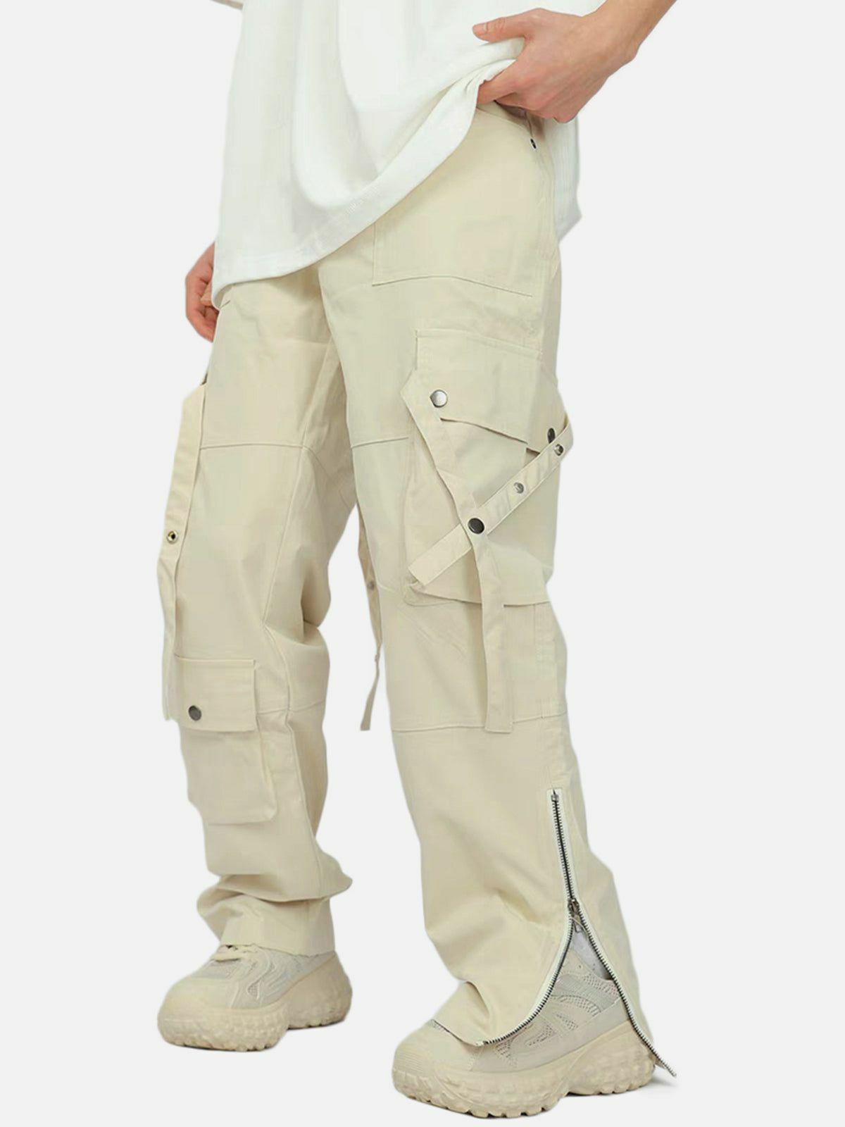 Y2K Multi-Pocket Cargo Pants - Retro 90s Grunge Style for Summer Outfits & Parties