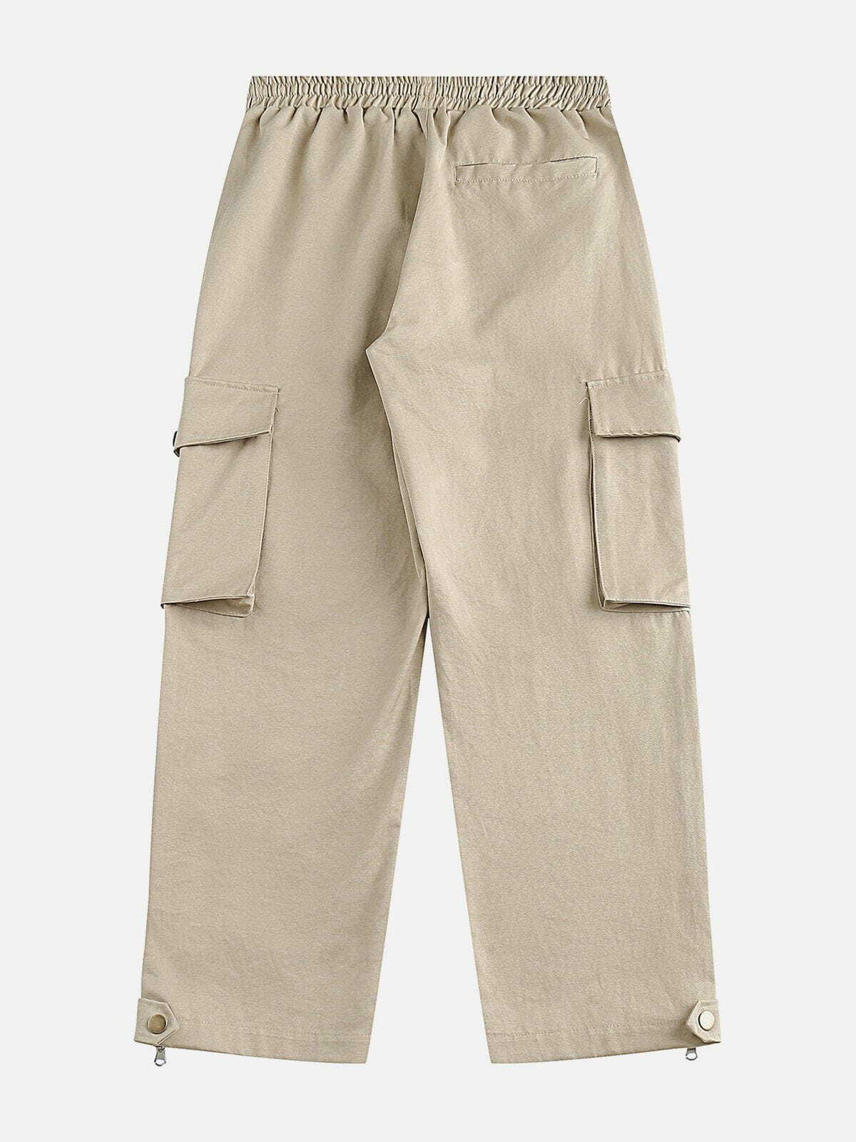 Y2K Multi-Pocket Cargo Pants - Retro 90s Grunge Style for Summer Outfits & Parties