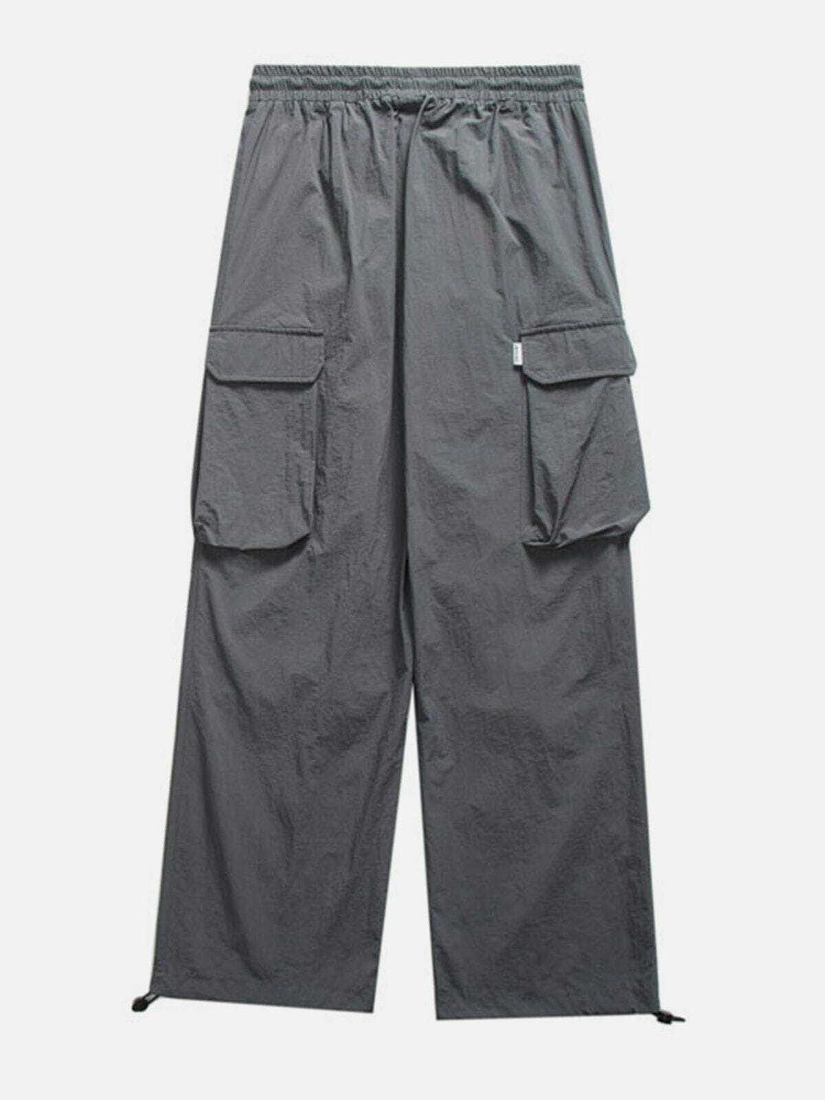 Y2K Multi-Pocket Cargo Pants - Retro 90s Grunge Style for Summer Outfits & Parties