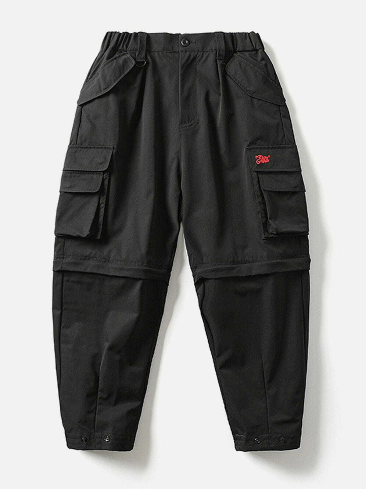 Y2K Multi Pocket Cargo Pants - Retro 90s Grunge Style for Summer Outfits & Parties