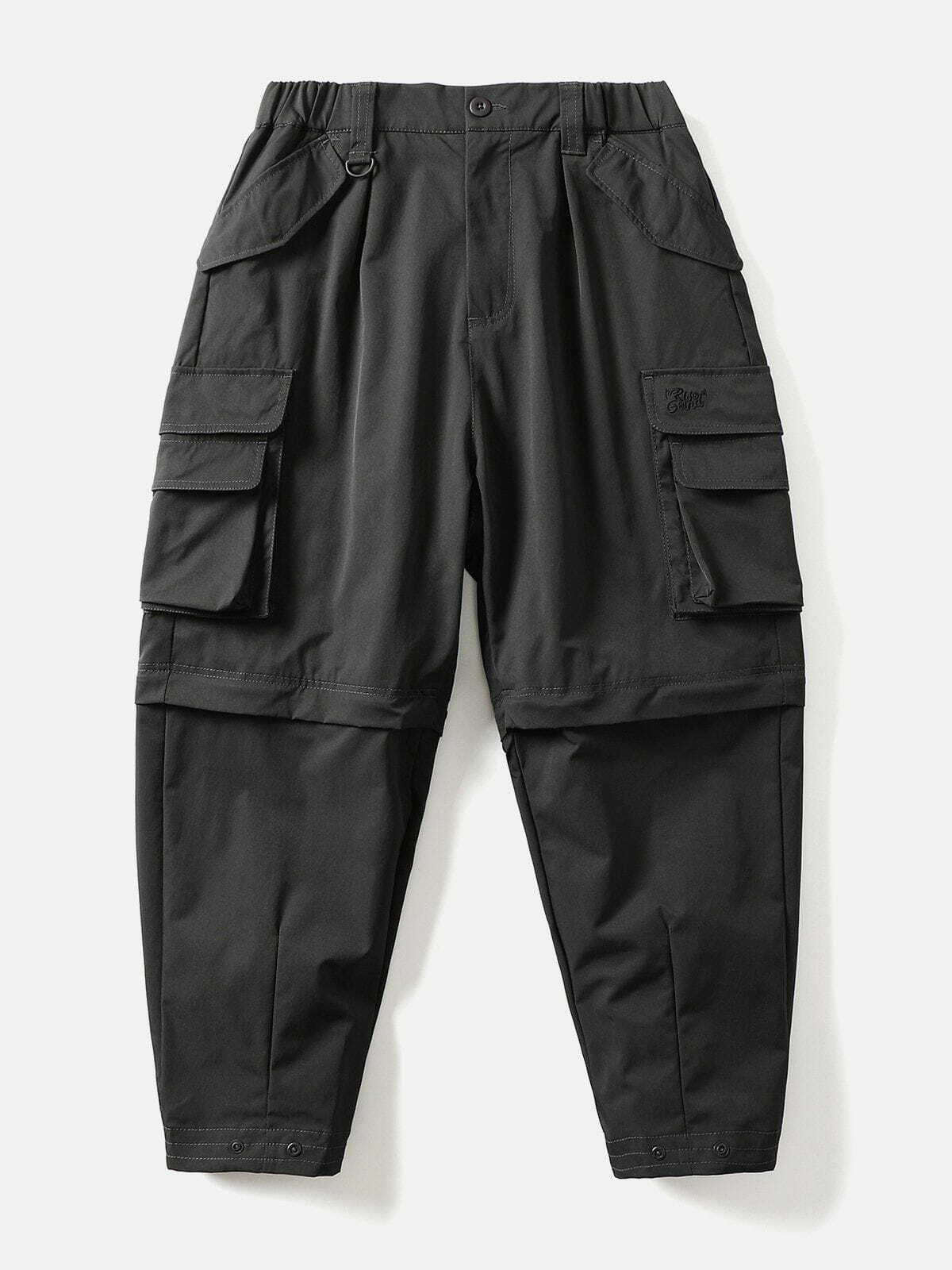 Y2K Multi Pocket Cargo Pants - Retro 90s Grunge Style for Summer Outfits & Parties