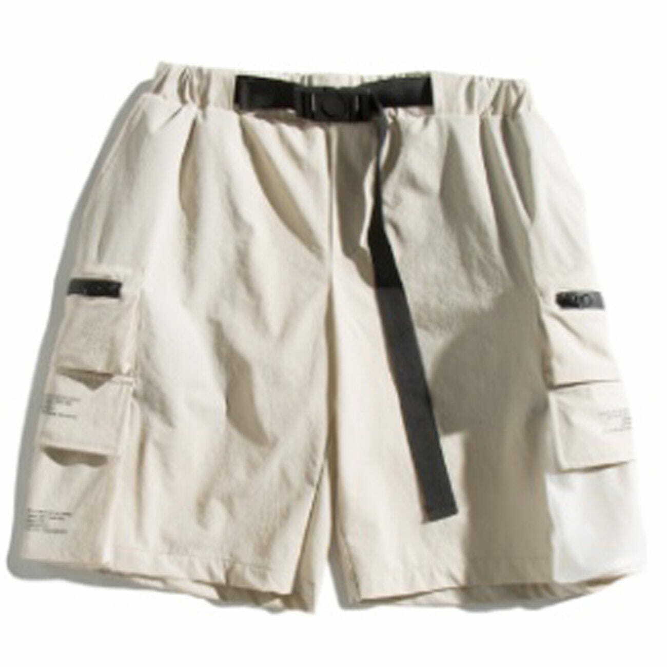 Y2K Multi-Pocket Cargo Shorts - Retro 90s Grunge Summer Outfit for Y2K Style Lovers