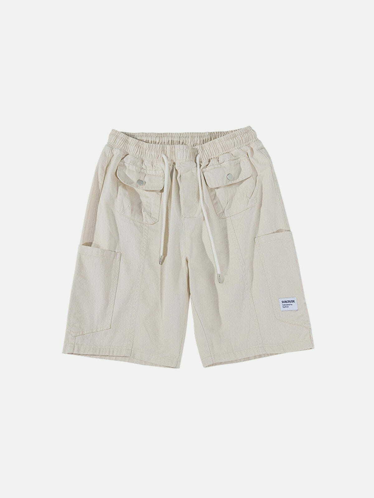 Y2K Multi-Pocket Essential Shorts for Summer: Grunge & 90s Fashion Outfit Must-Have