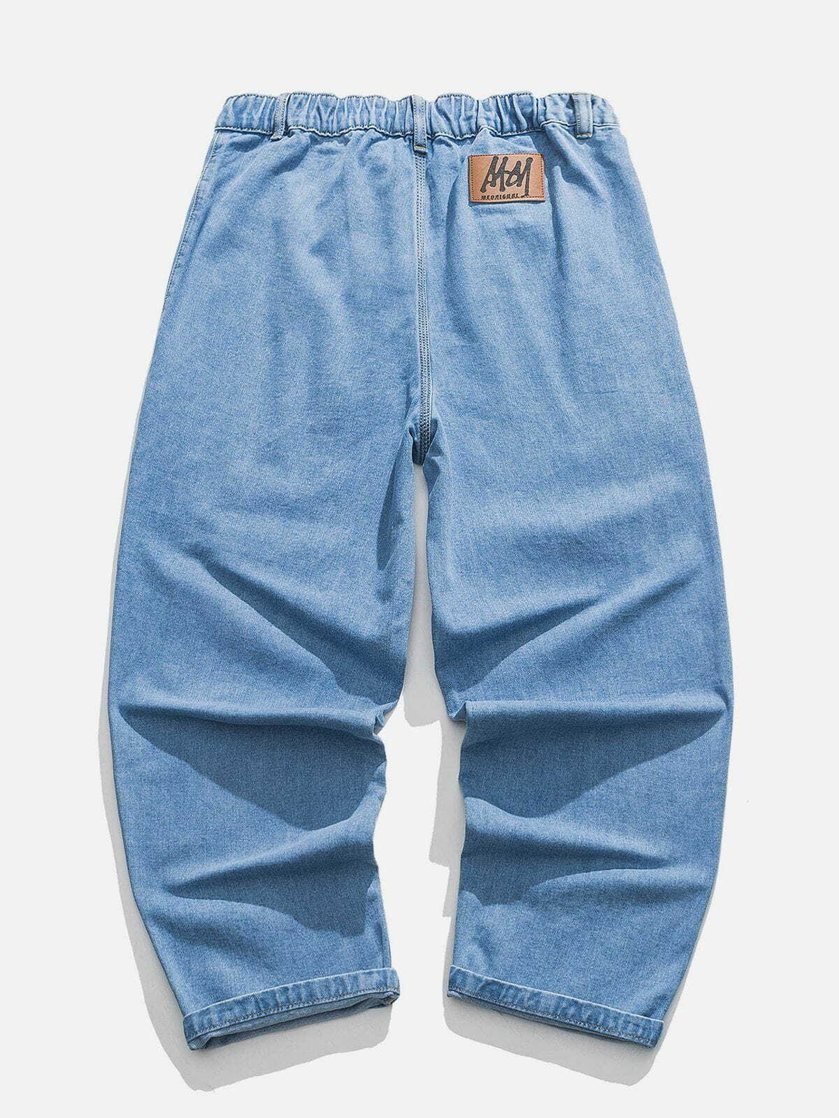 Y2K Multi-Pocket Jeans: Retro 90s Grunge Outfit for Summer Parties & Club Looks