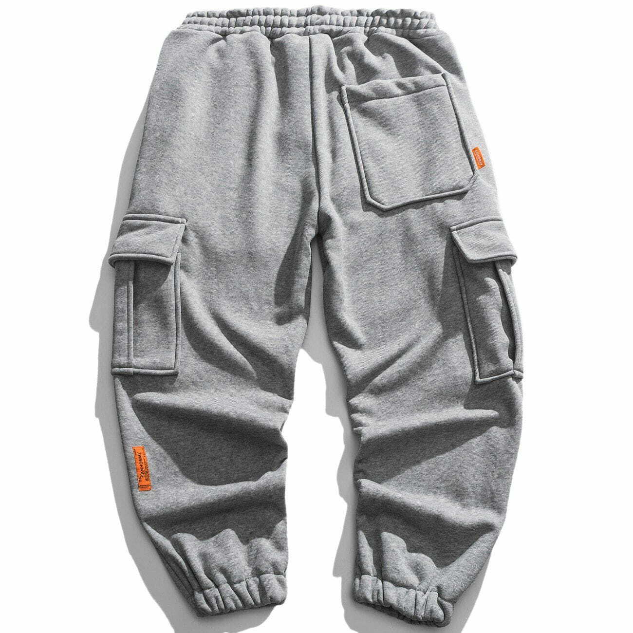 Y2K Multi-Pocket Joggers: Retro 90s Grunge Outfit for Summer Parties & Casual Looks