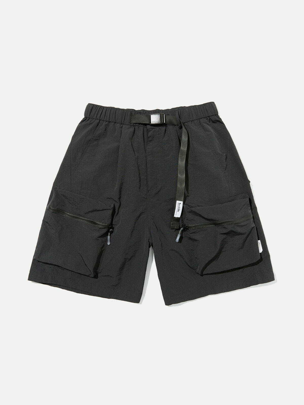 Y2K Multi-Pocket Shorts - Retro 90s Grunge Outfit for Summer Parties & Beach Vibes