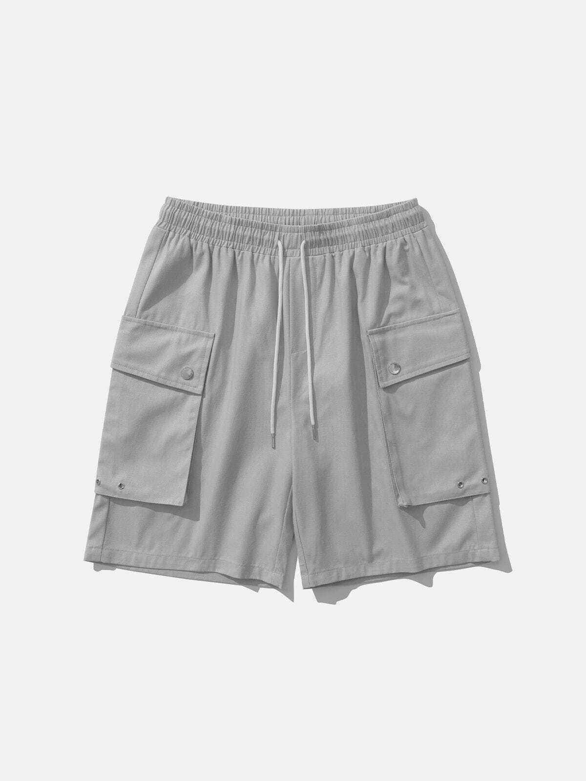 Y2K Multi-Pocket Shorts: Retro 90s Grunge Outfit for Summer Parties & Beach Vibes