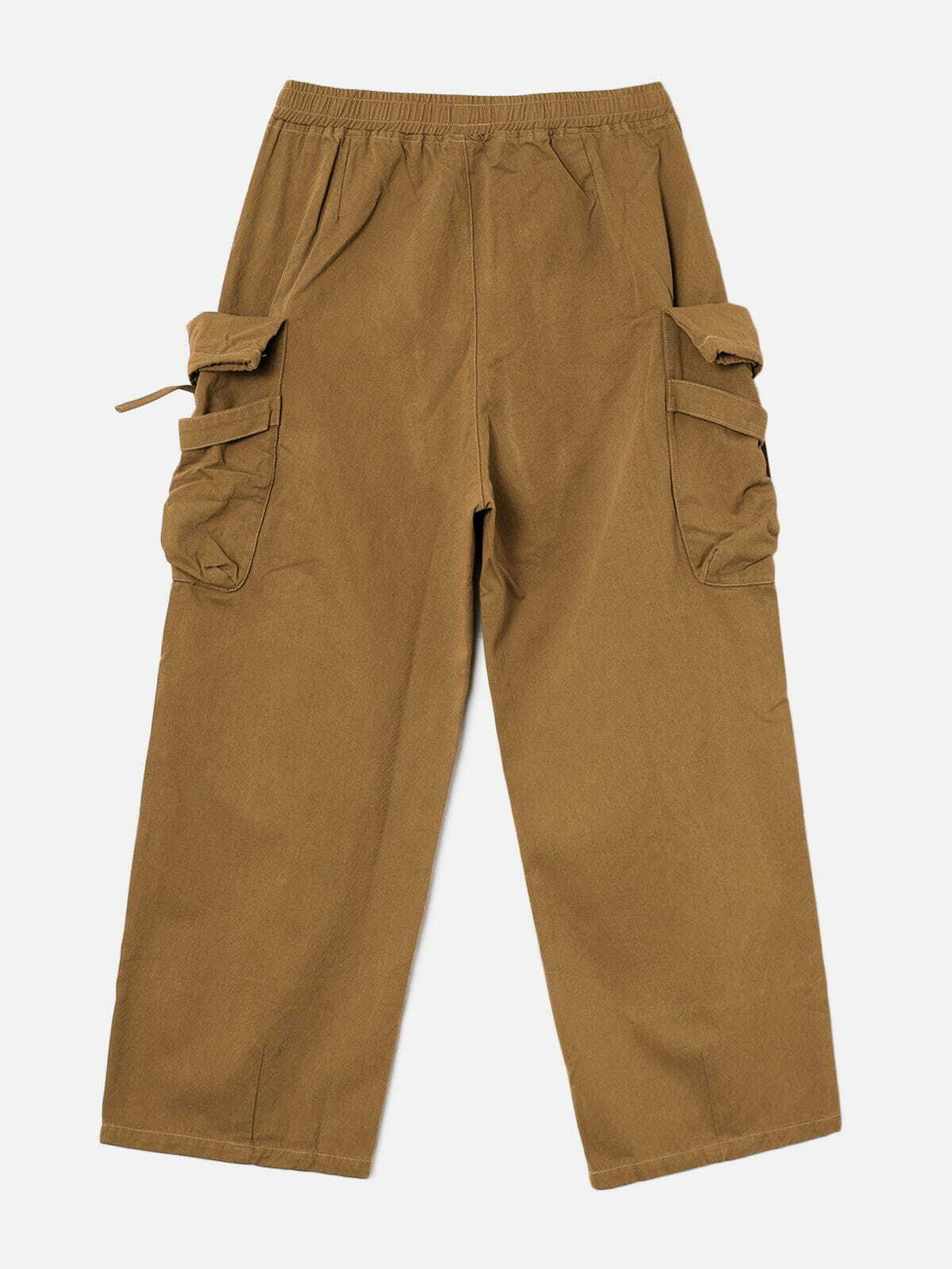 Y2K Oversized Cargo Pants with 3D Pockets - Grunge & Retro 90s Summer Outfit Essential