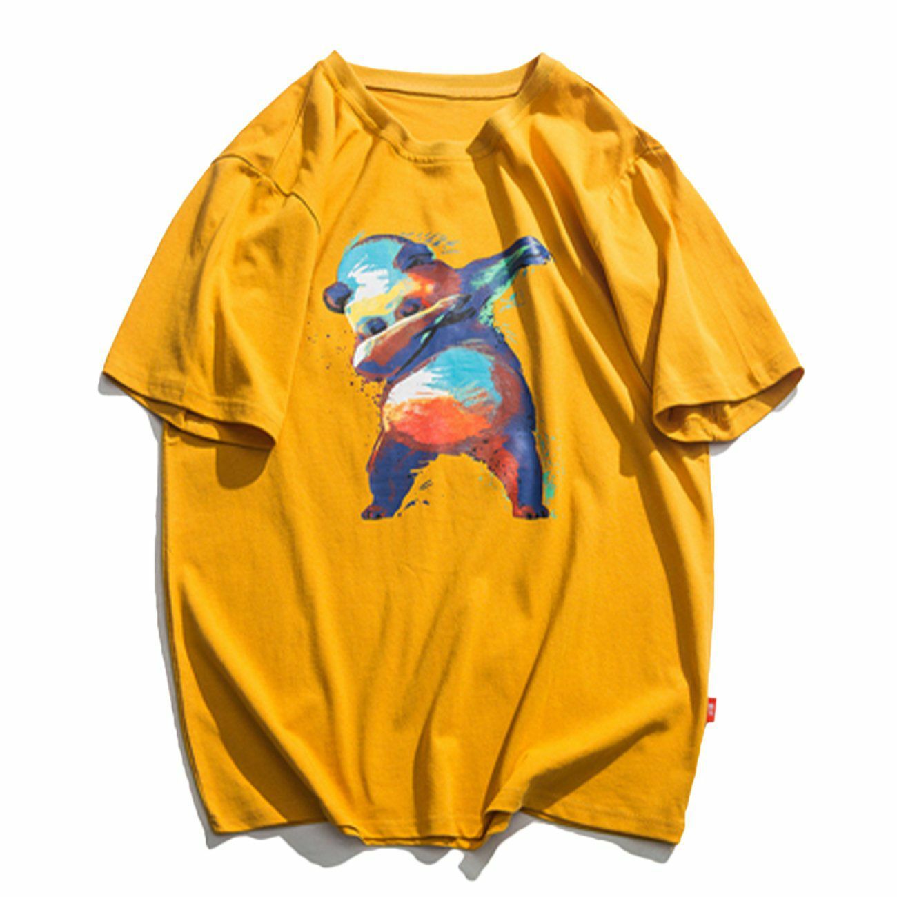 Y2K Panda Graphic Tee - Retro 90s Grunge Summer Outfit, Perfect for Y2K Party Vibes