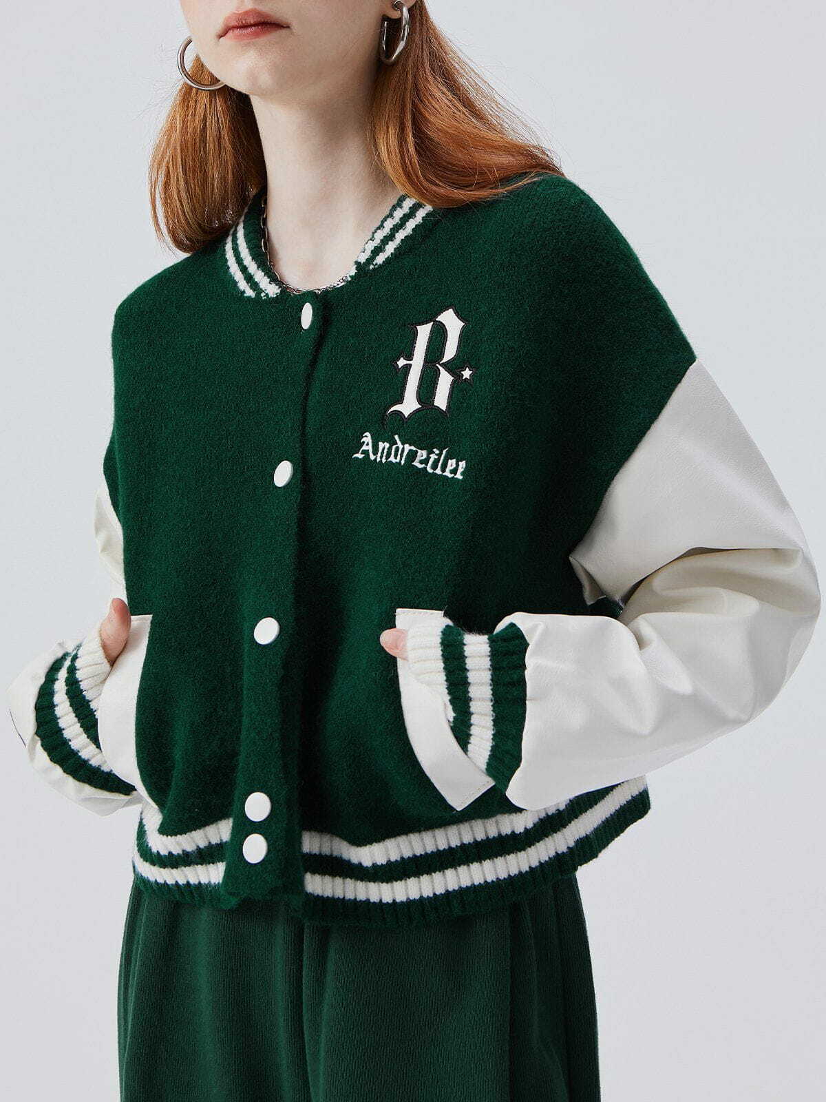 Y2K Patchwork Vintage Baseball Jacket - Retro 90s Grunge Outfit for Summer Parties